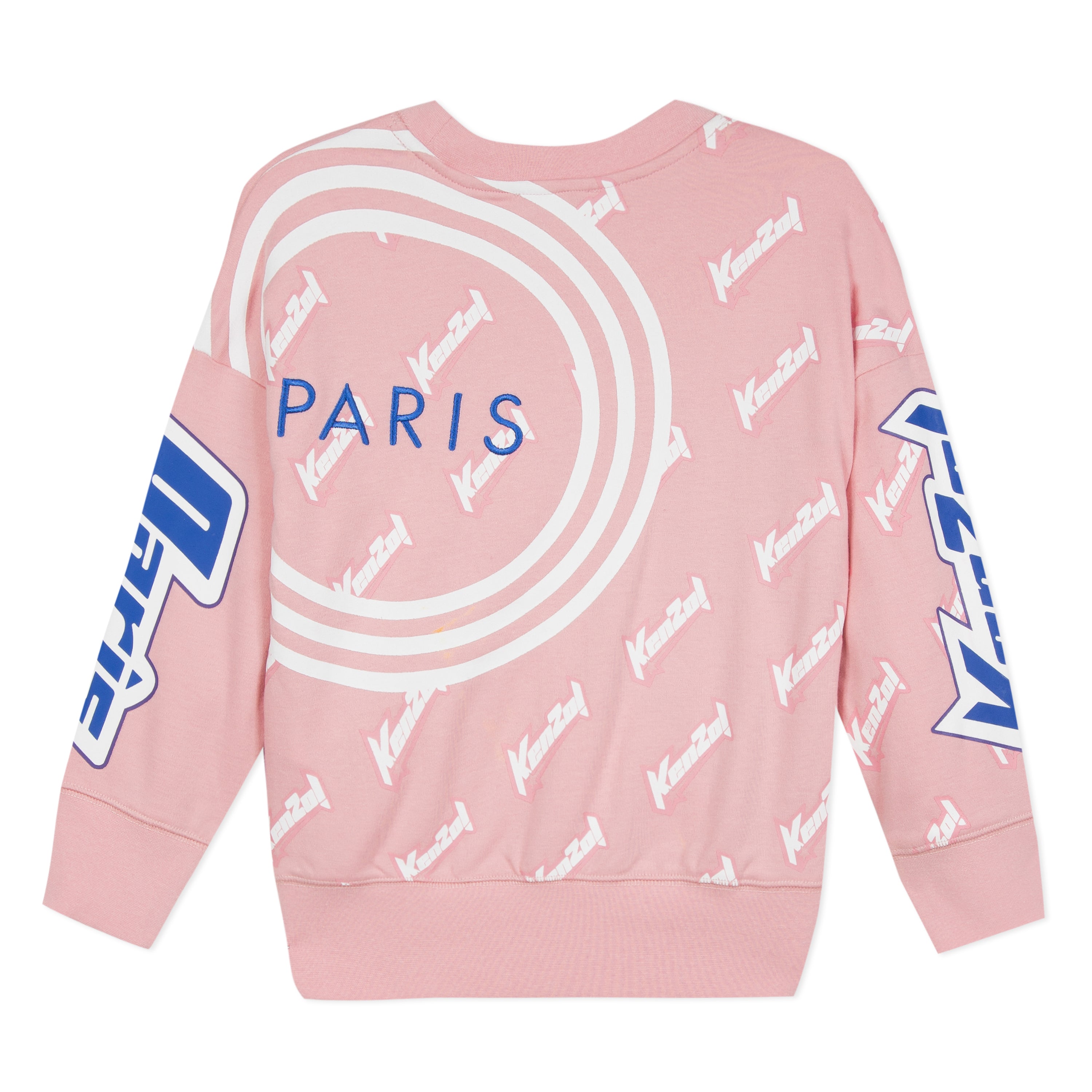 Girls Middle Pink Cotton Sweatshirt