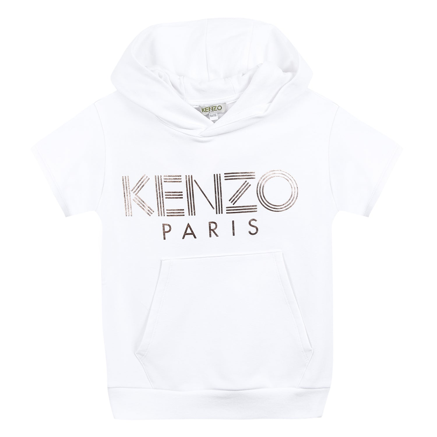 Girls White Logo Cotton Sweater