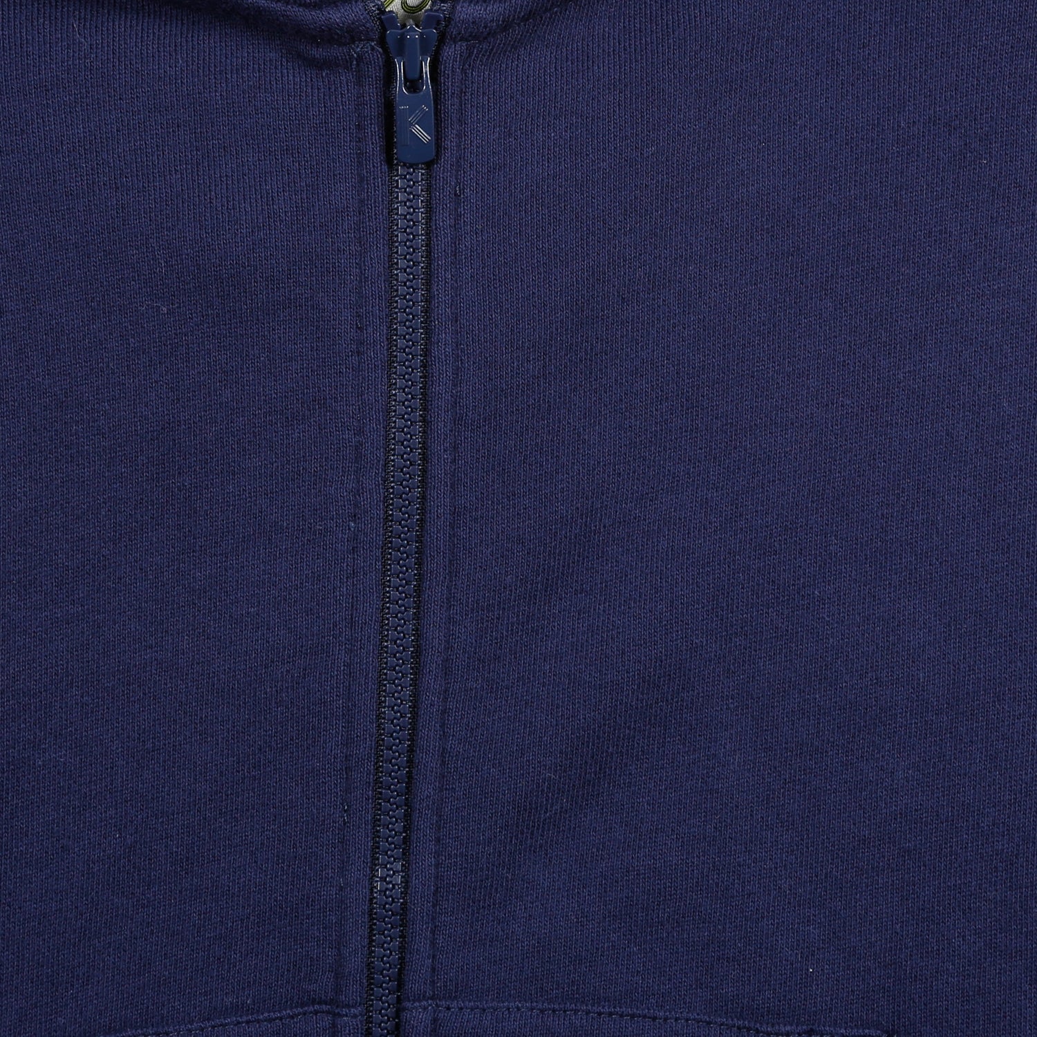 Girls Navy Logo Cotton Coat