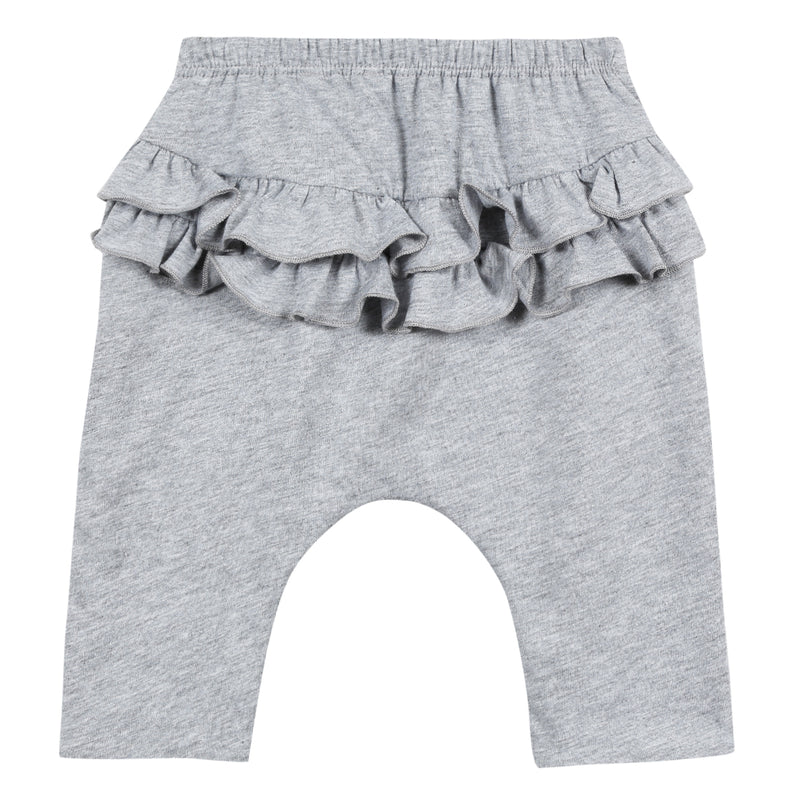Girls Grey Cotton Trosuers