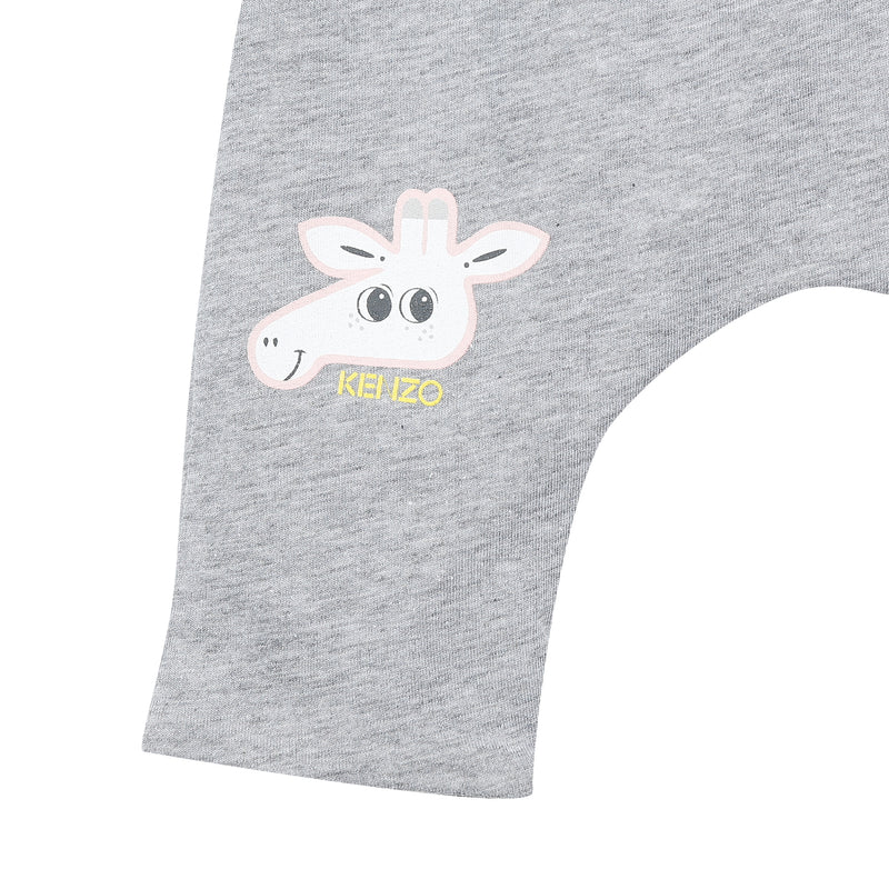Girls Grey Cotton Trosuers