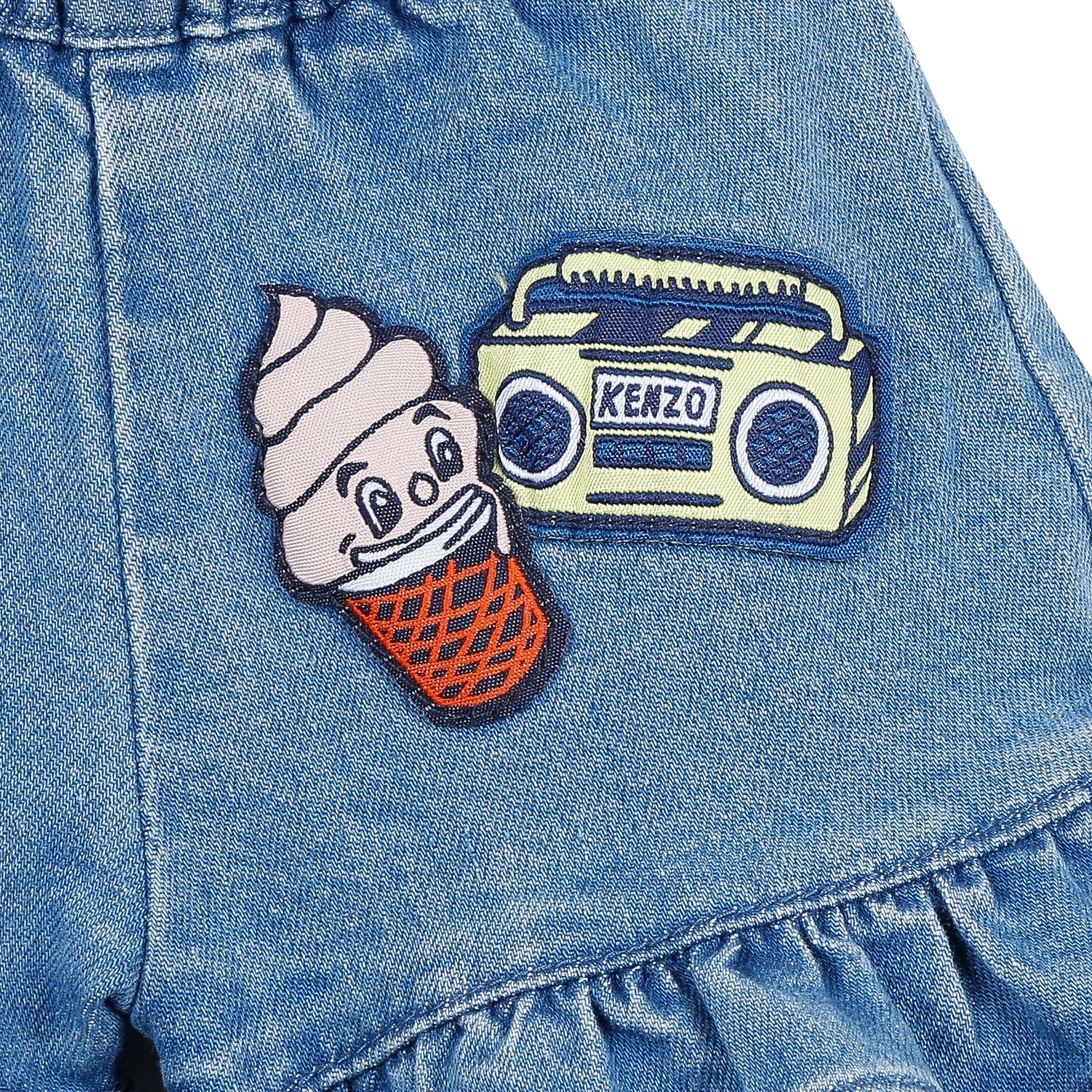 Baby Girls Indigo  Denim Shorts