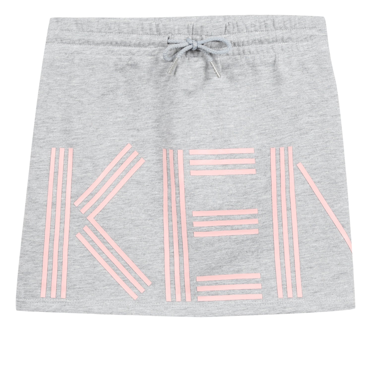 Girls Grey Logo Cotton Skirt