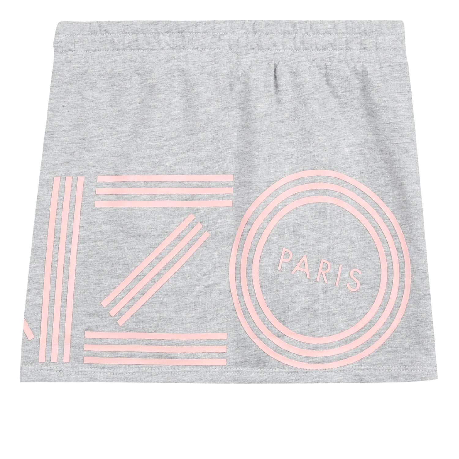 Girls Grey Logo Cotton Skirt