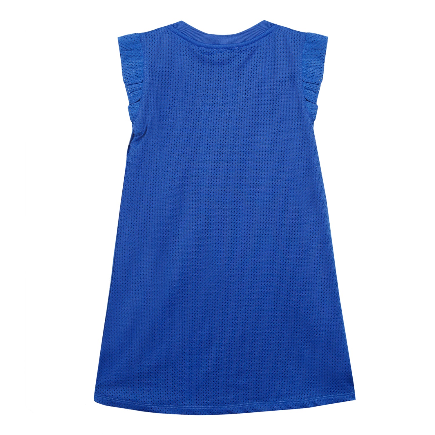 Girls Blue Pattern Dress