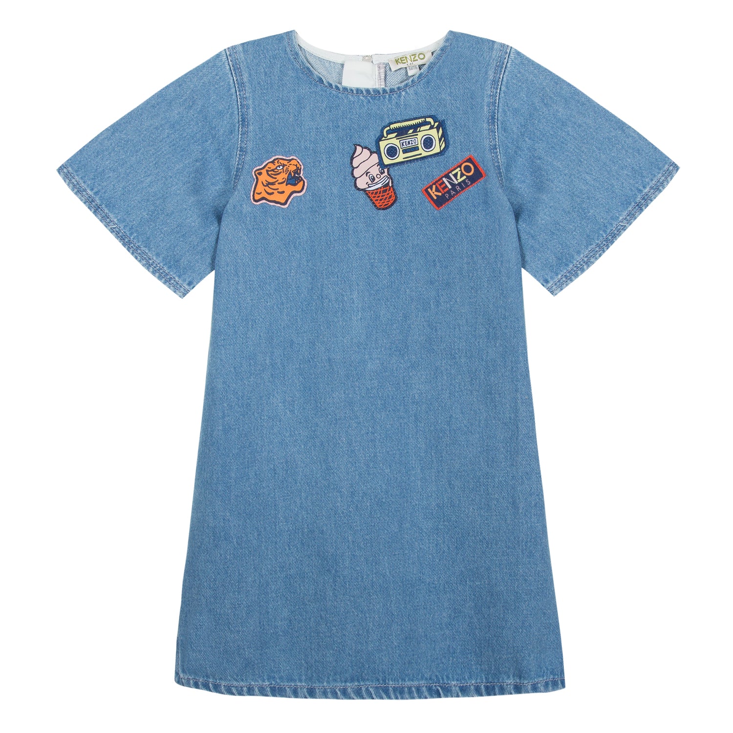 Girls Indigo Denim Dress