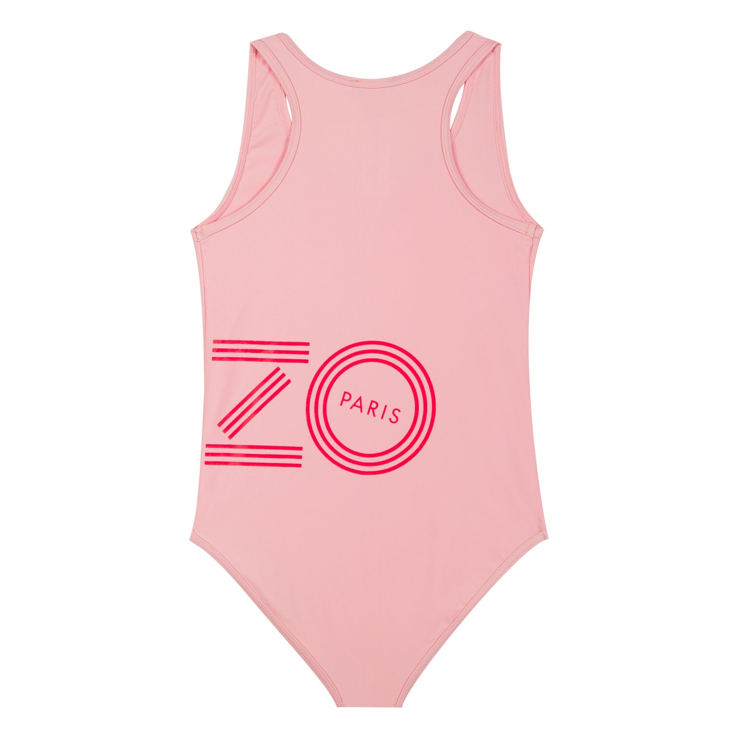 Girls Middle Pink Logo Swimwear
