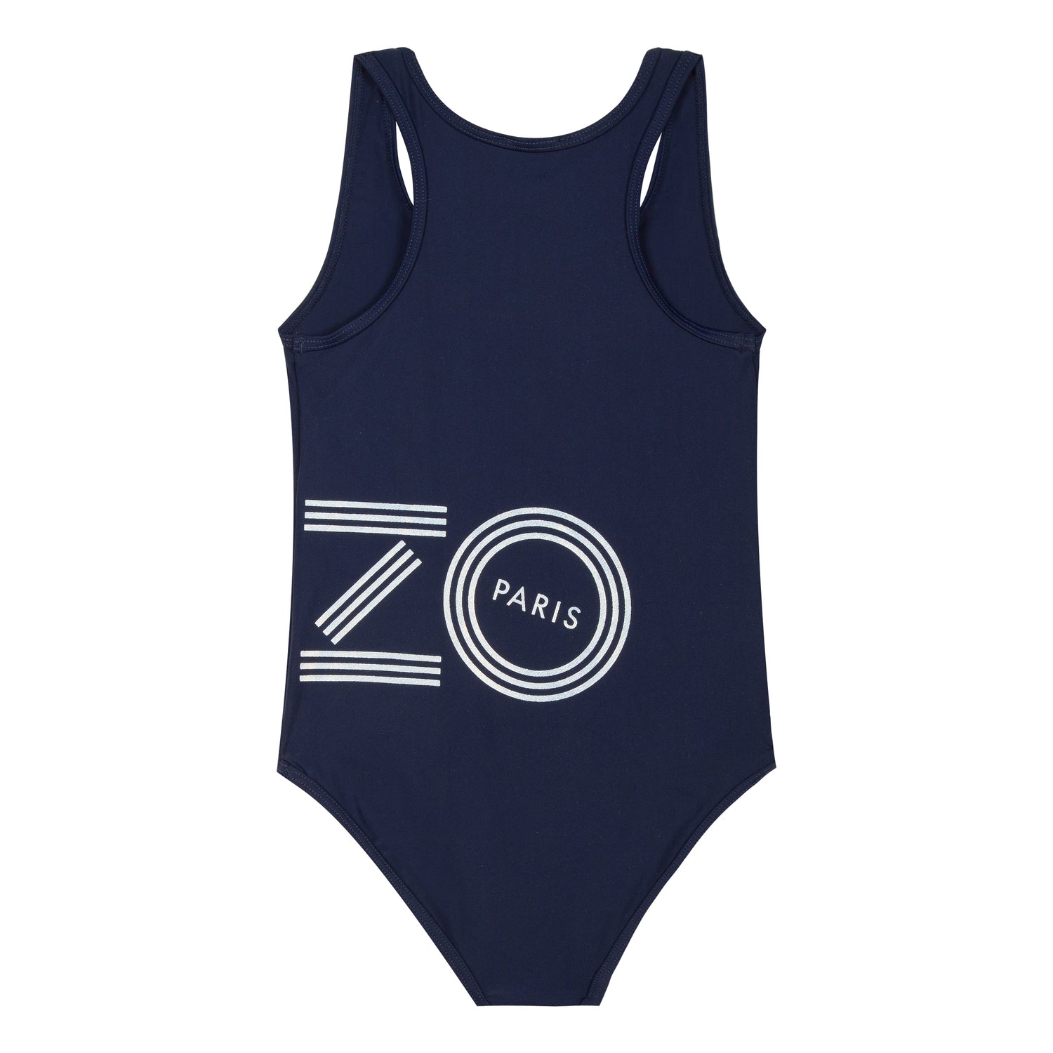 Girls Navy Logo Swimwear