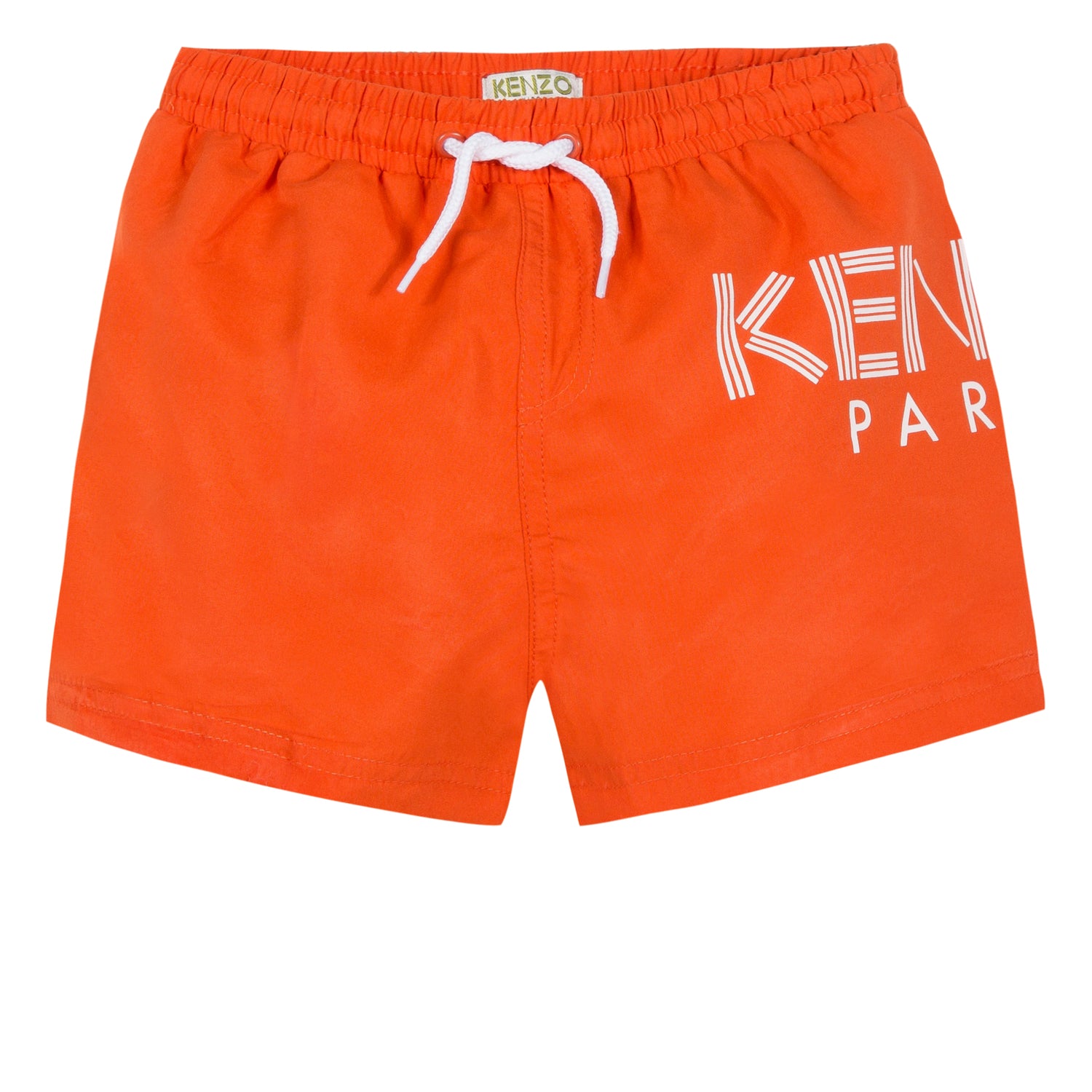 Boys Vivid Orange Logo Swim Short