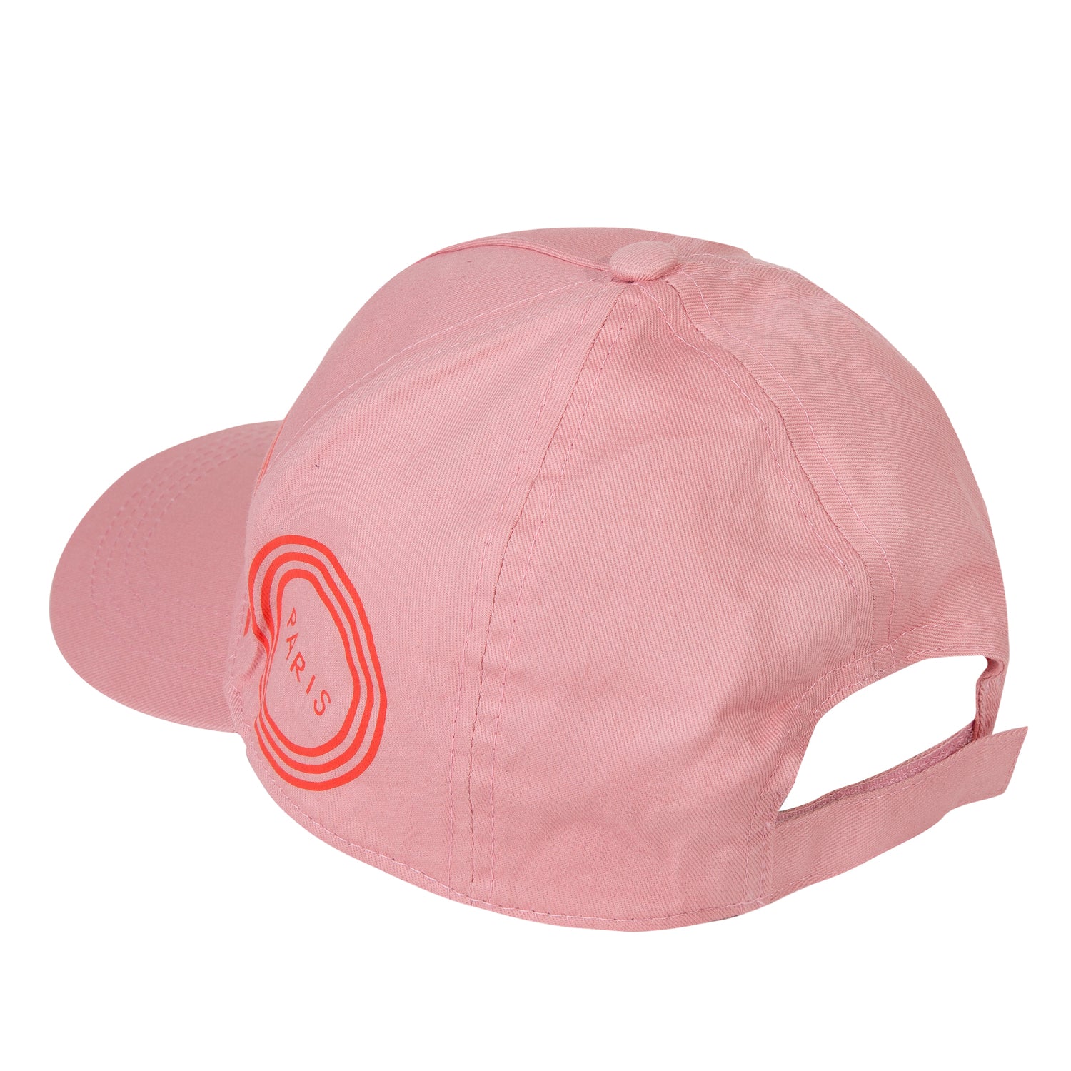 Girls Middle Pink Logo Cotton Hat