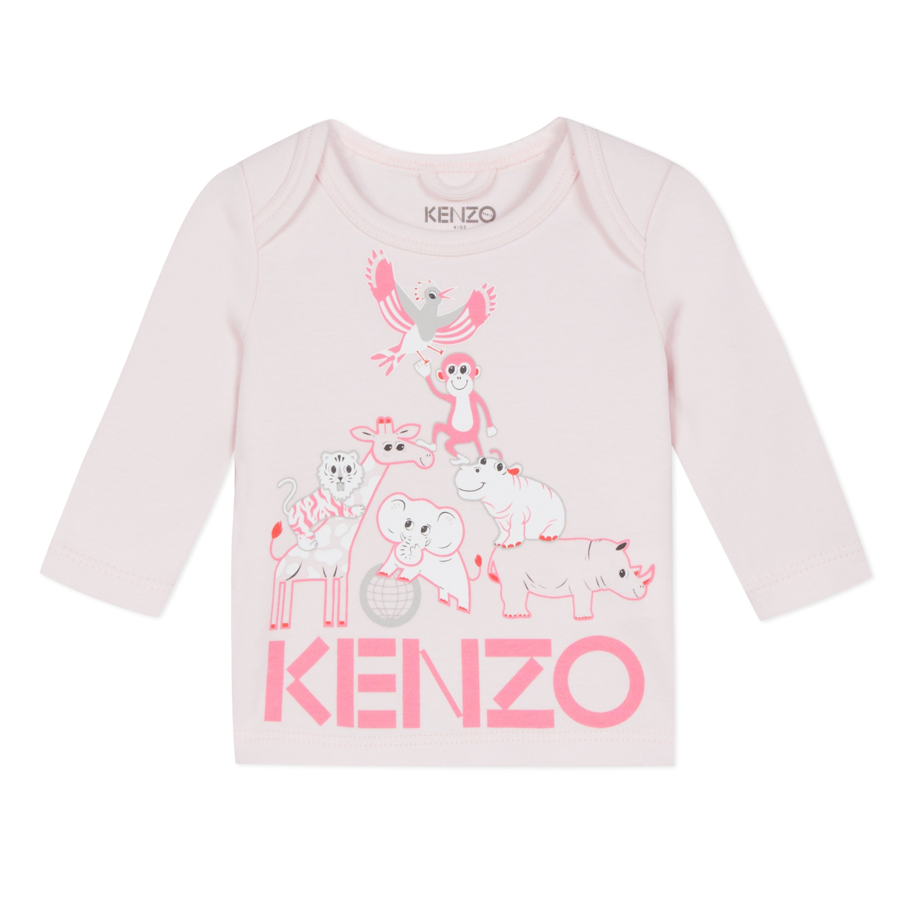 Baby Girls Pink Printing Cotton T-shirt