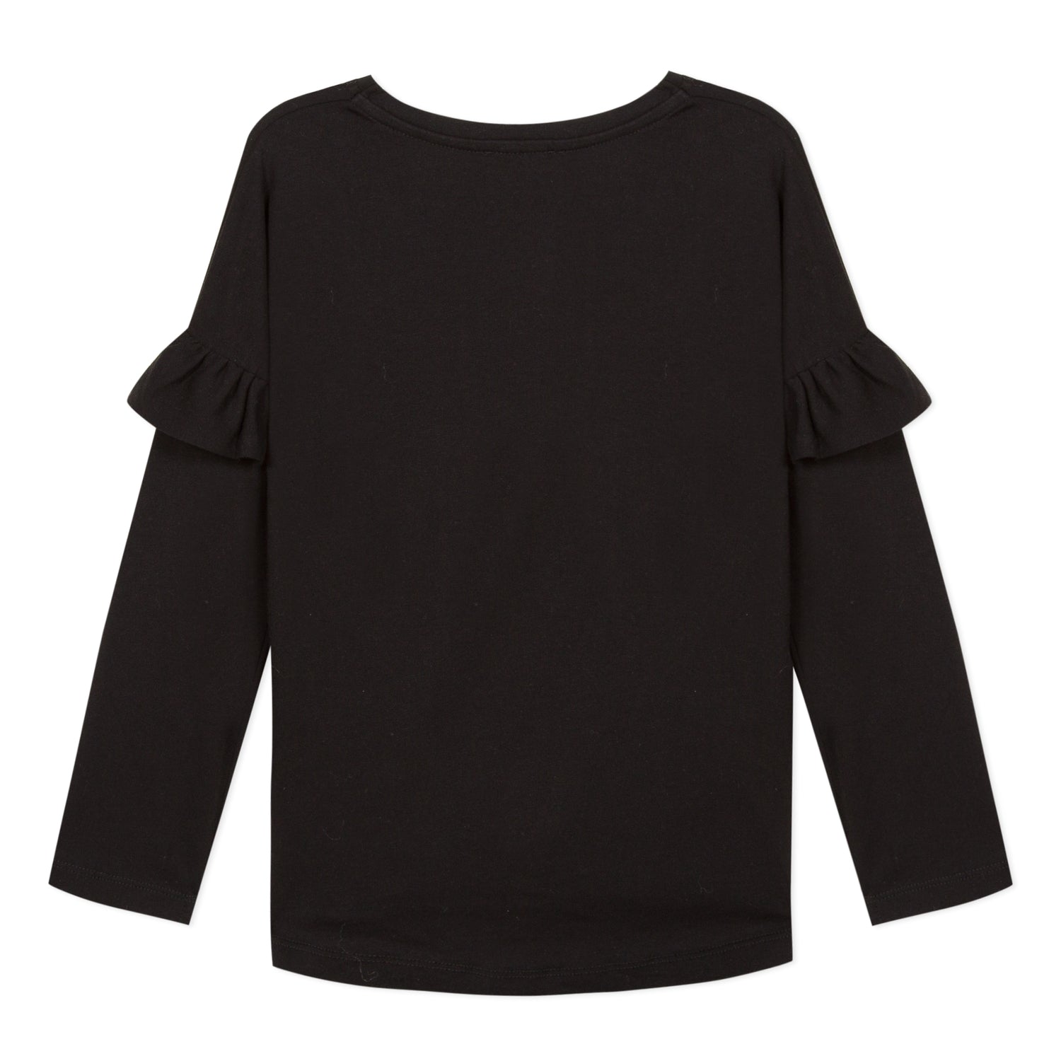 Girls Black Eye Cotton Long Sleeves T-shirt