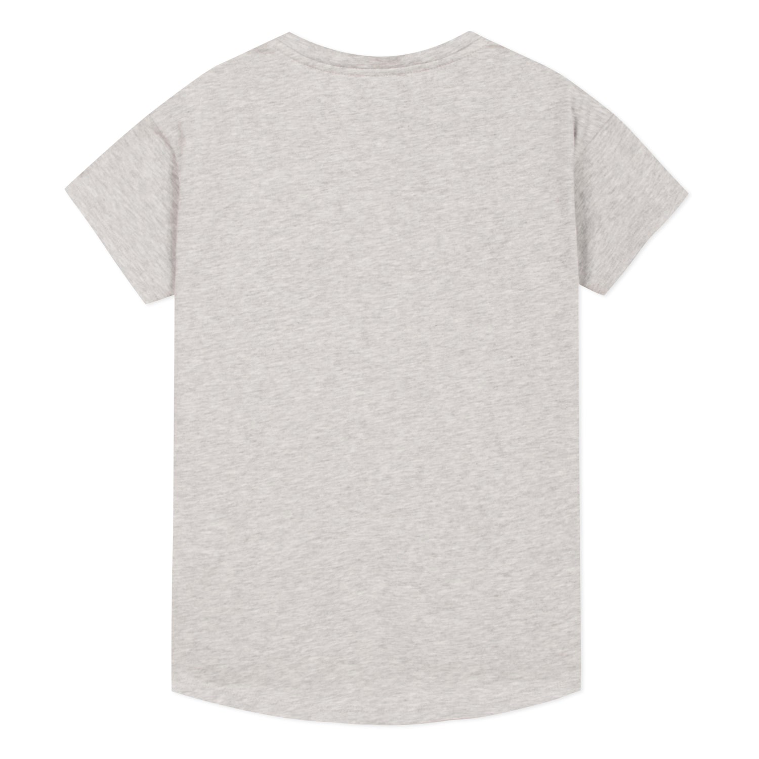 Girls Grey Logo Cotton T-shirt