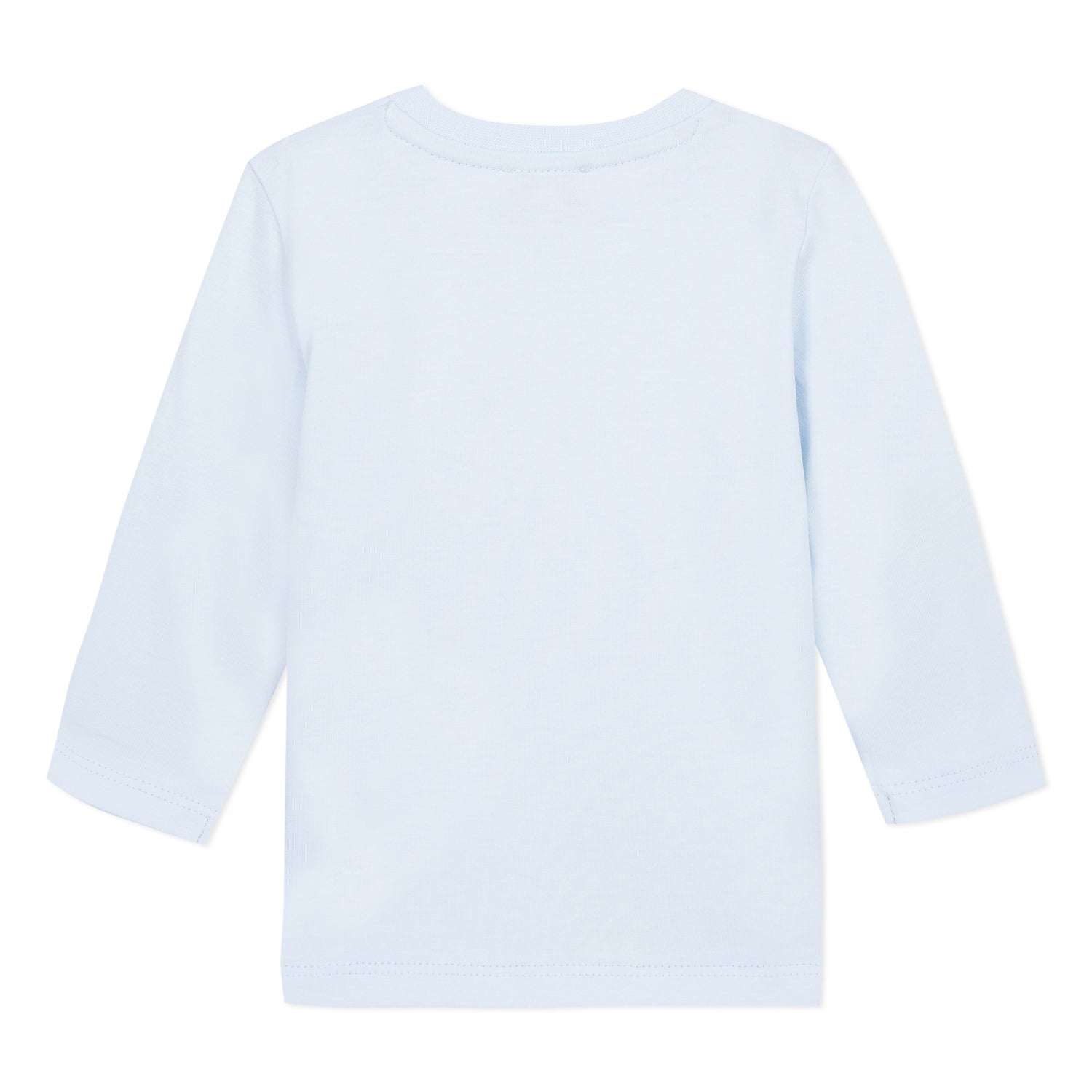 Baby Boys Light Blue Logo Cotton T-shirt