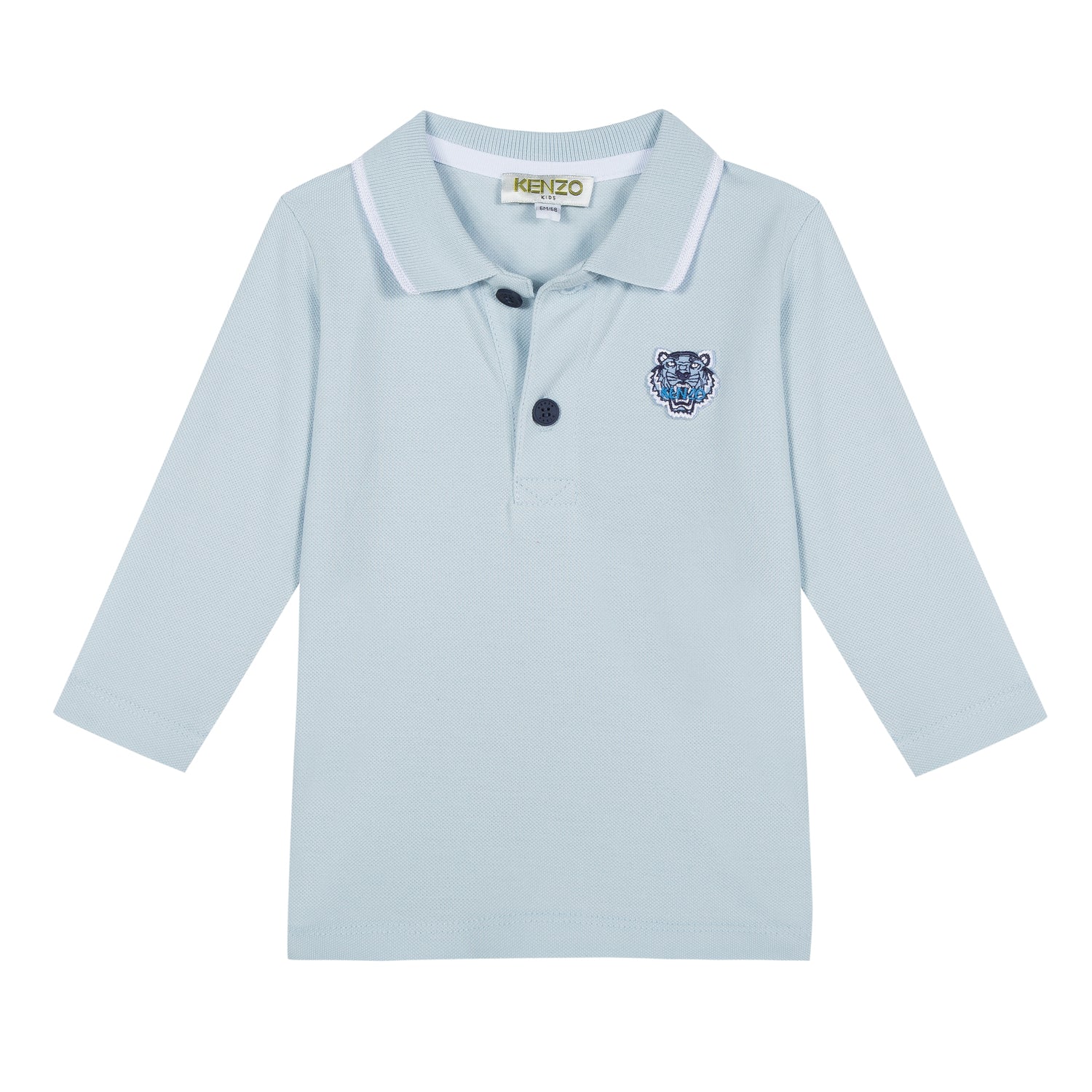 Baby Boys Light Blue Cotton Polo Shirt