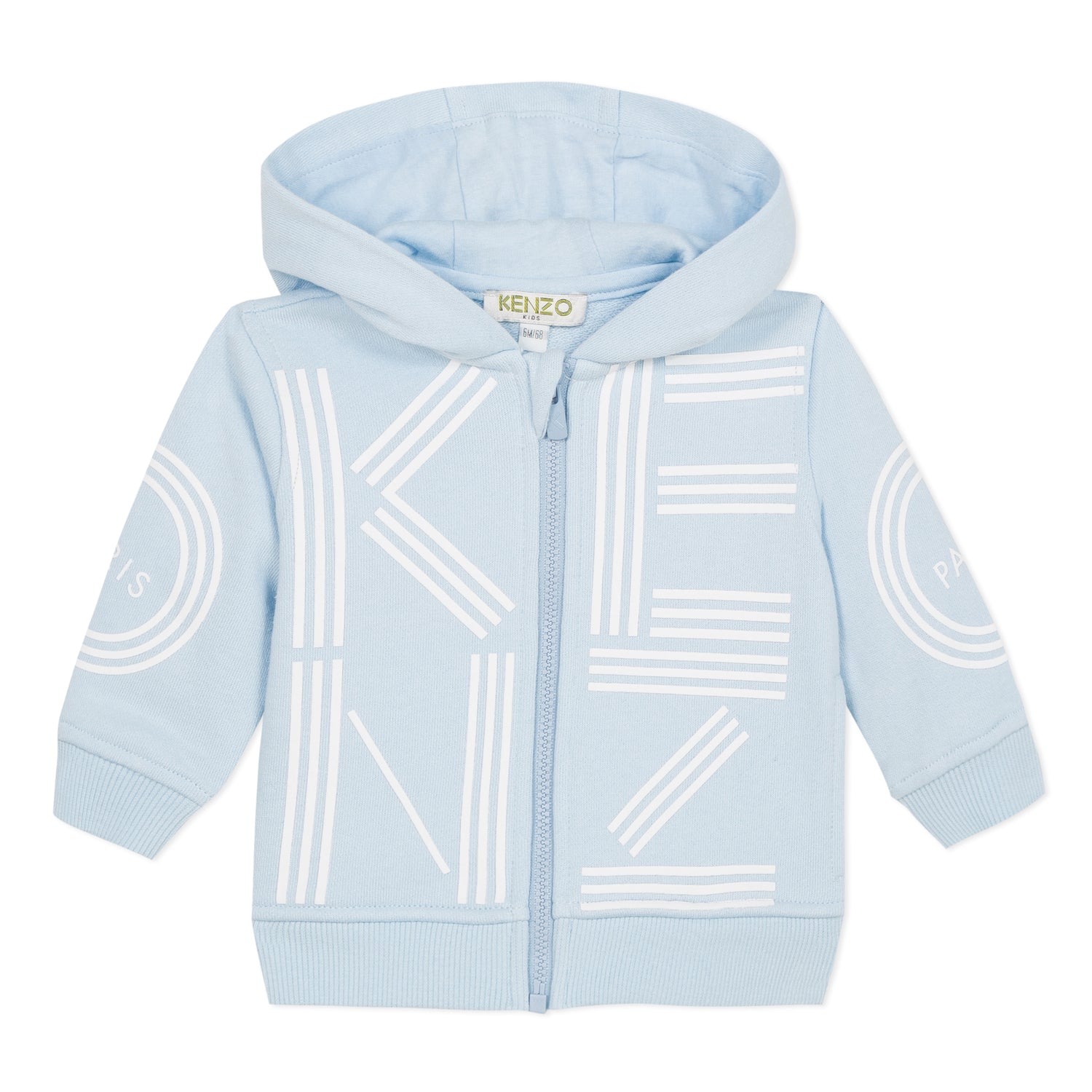 Baby Boys Light Blue Logo Cotton Cardigan