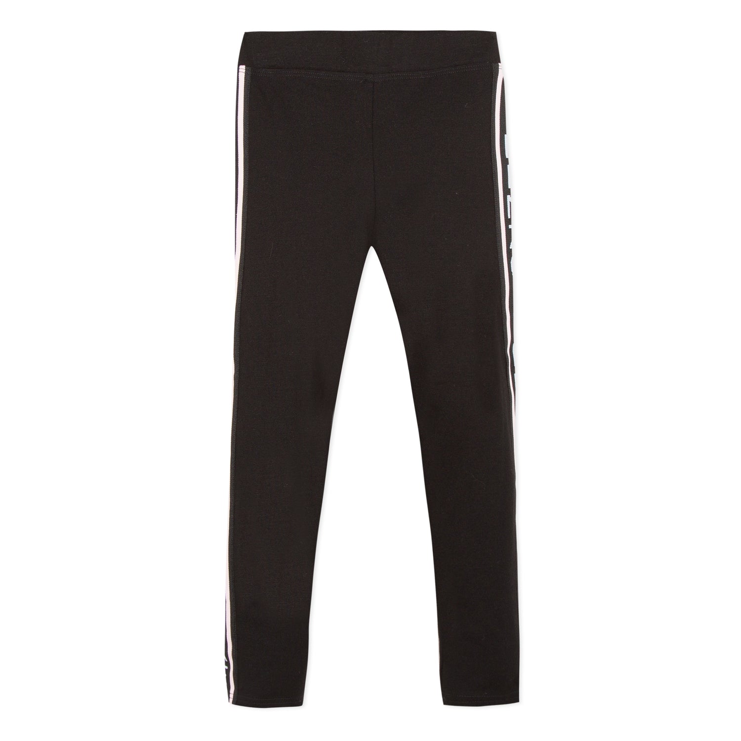 Girls Black Logo Leggings