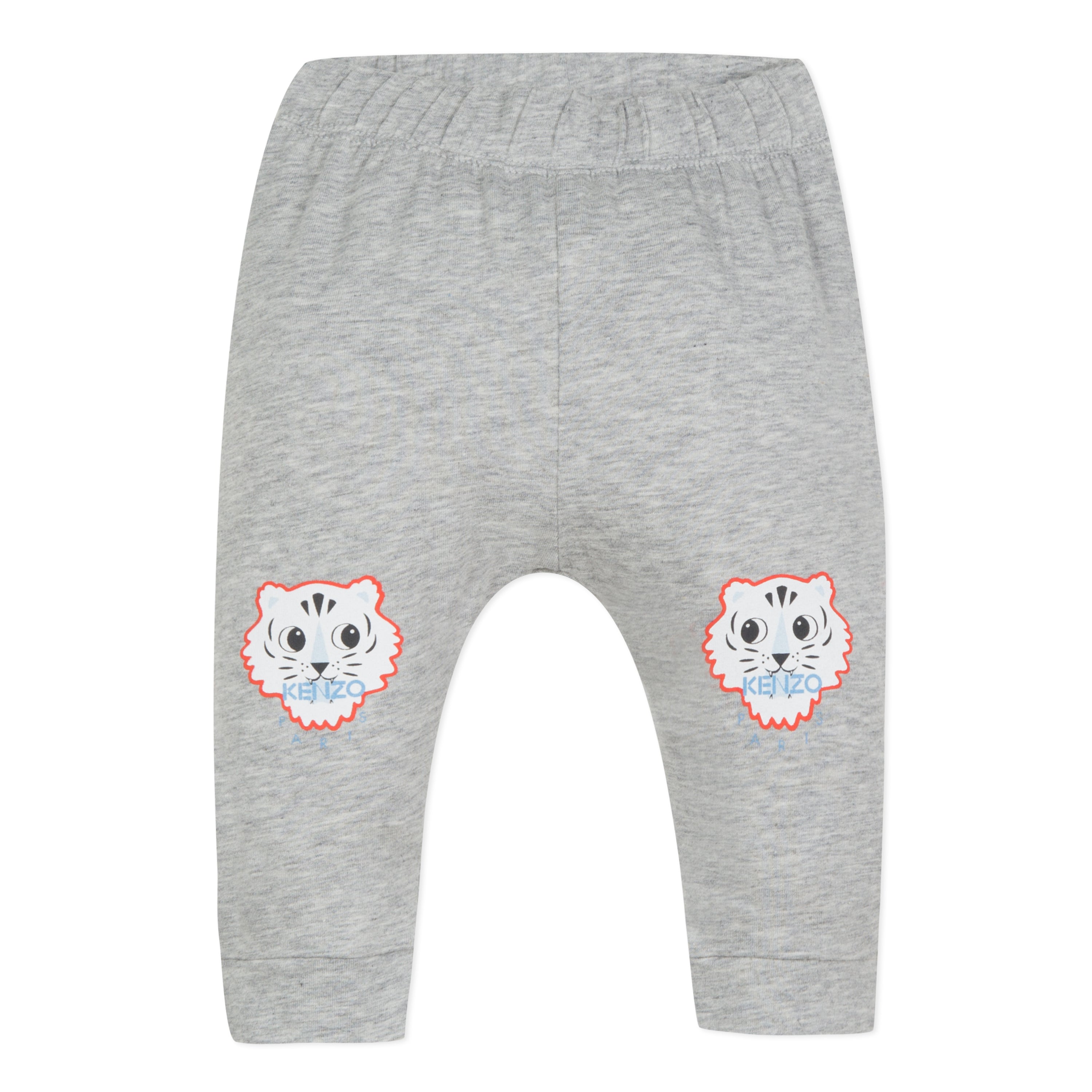 Baby Boys Grey Logo Cotton Trousers