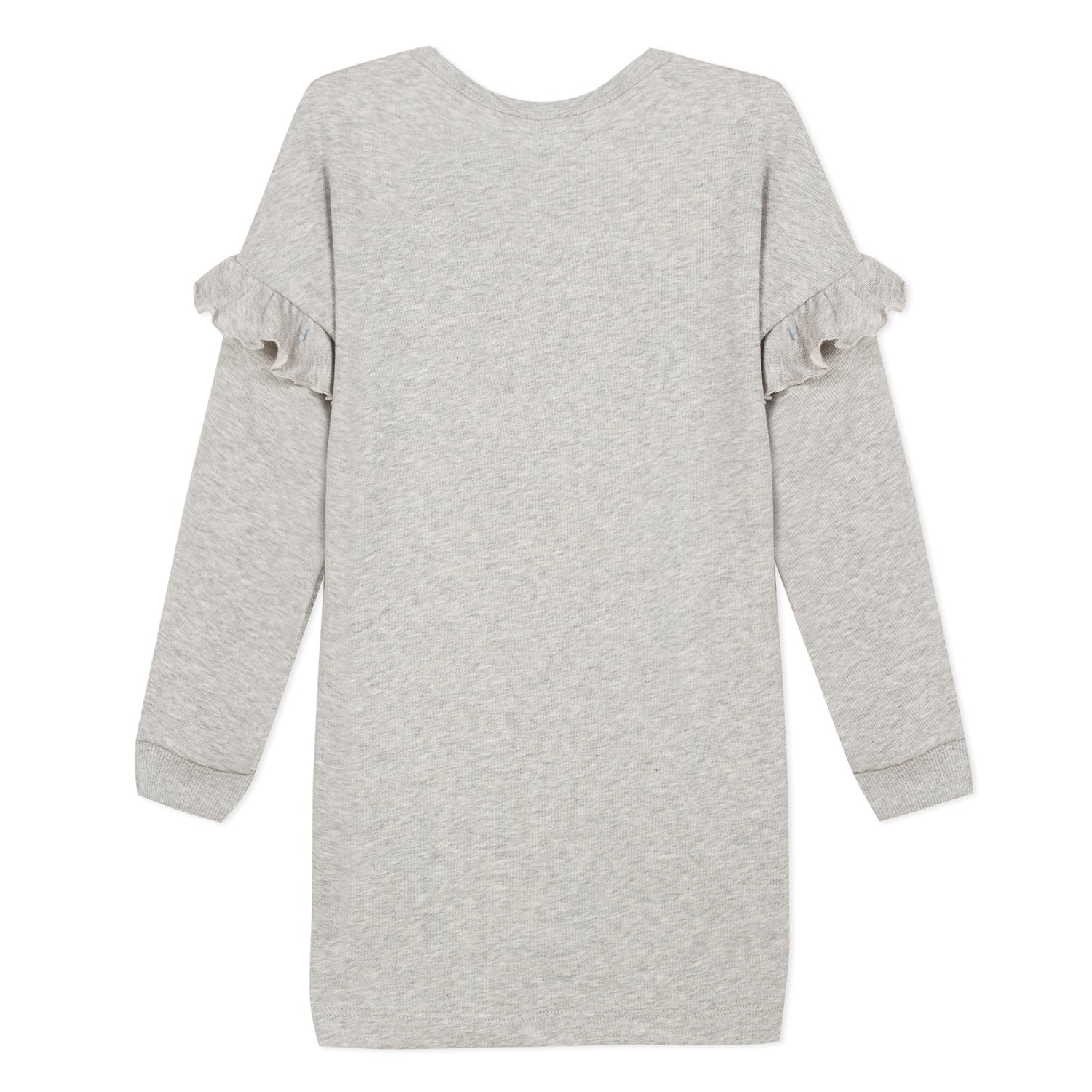 Girls Grey Logo Cotton Dress