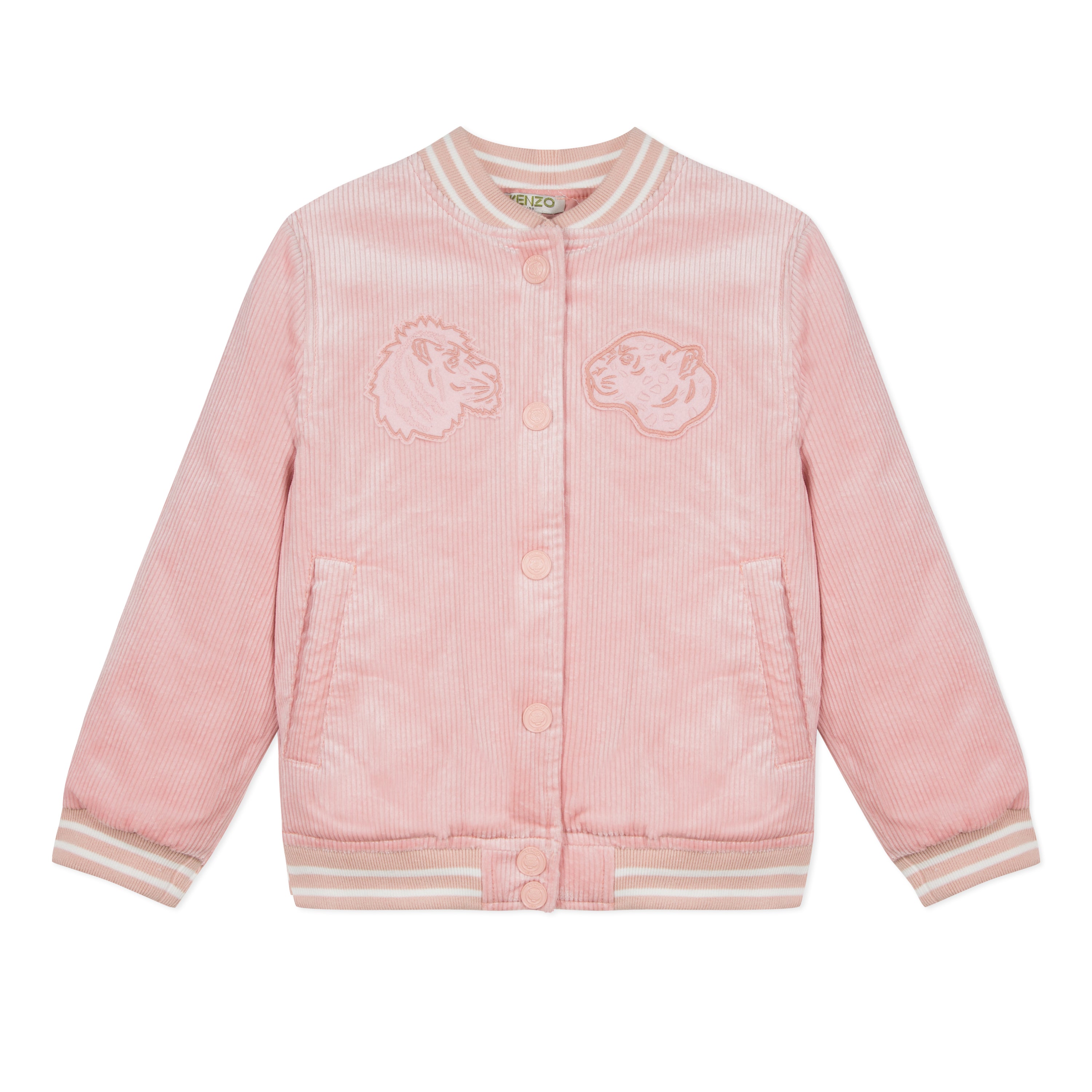 Girls Pink Printing Coat