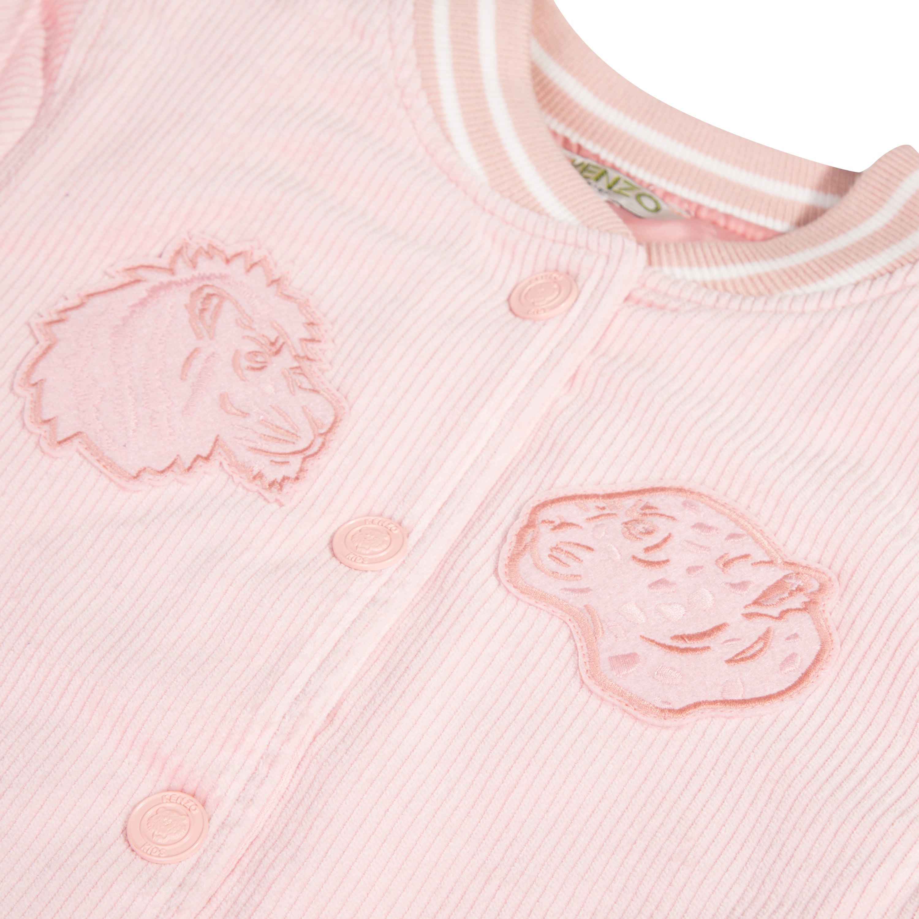 Girls Pink Printing Coat
