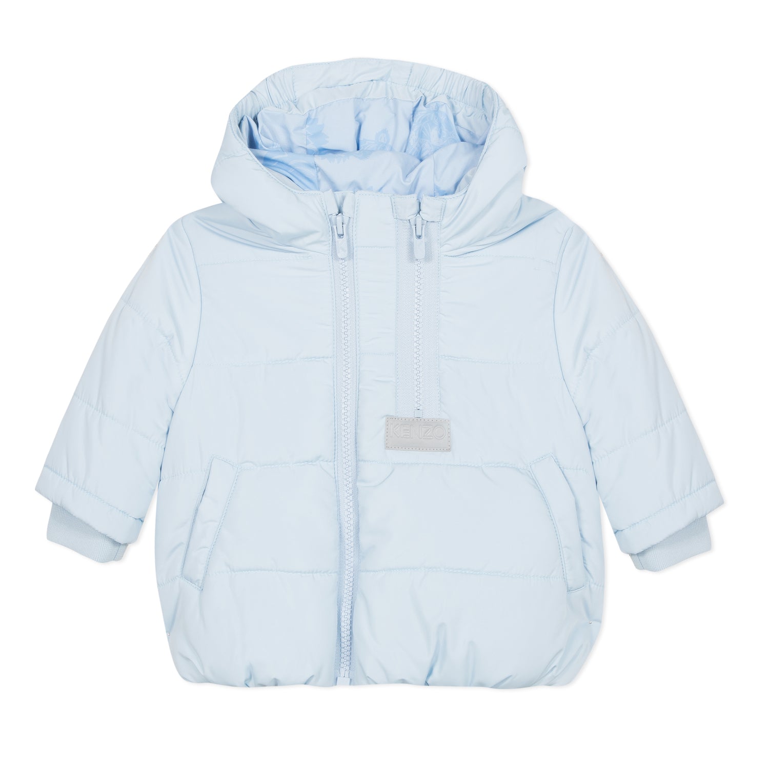 Baby Boys Light Blue Puffer Coat