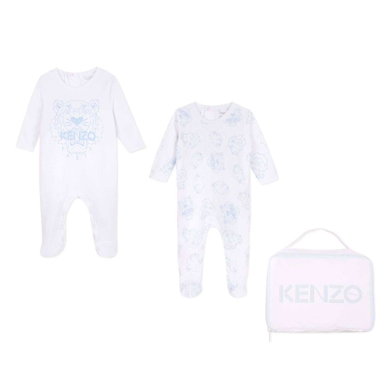 Baby Boys & Girls White Cotton Babysuit Gift Set