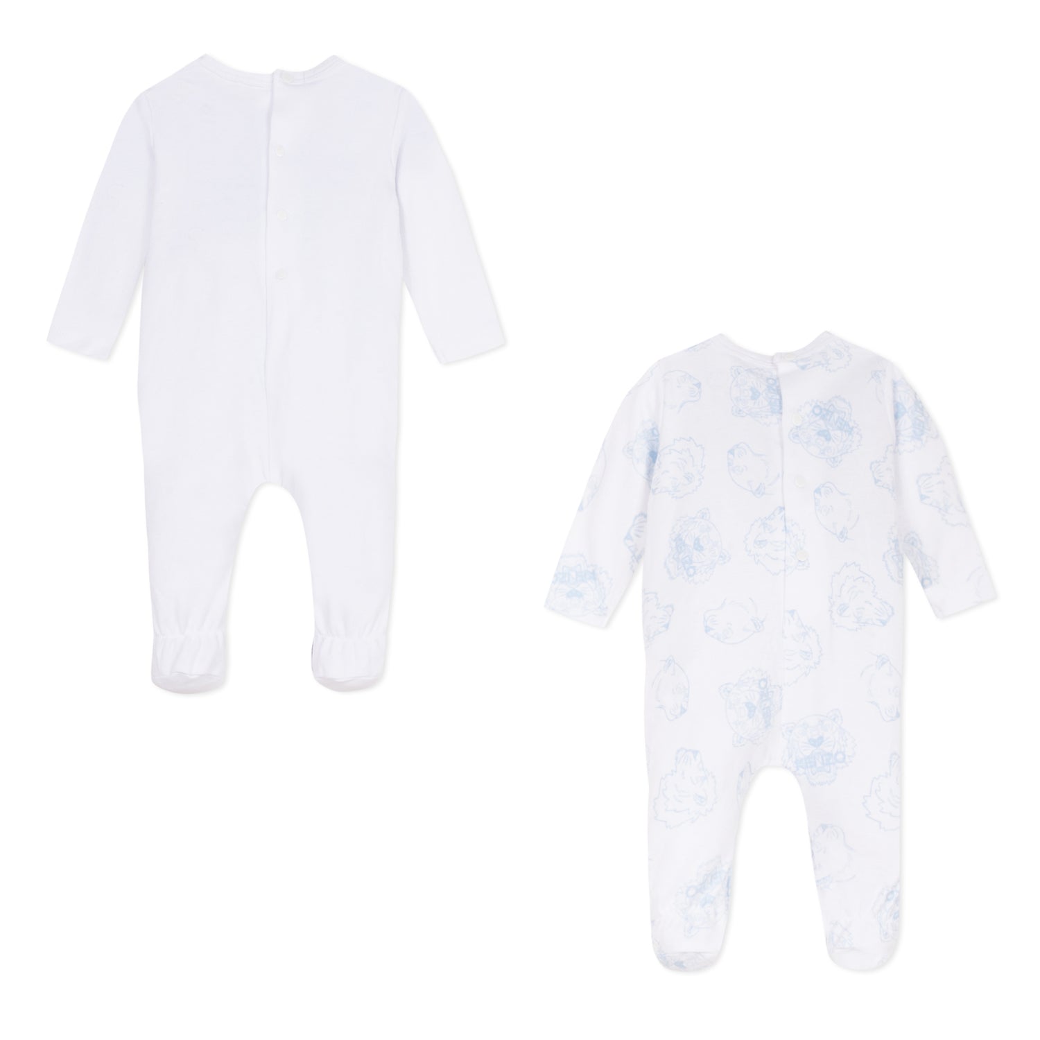 Baby Boys & Girls White Cotton Babysuit Gift Set