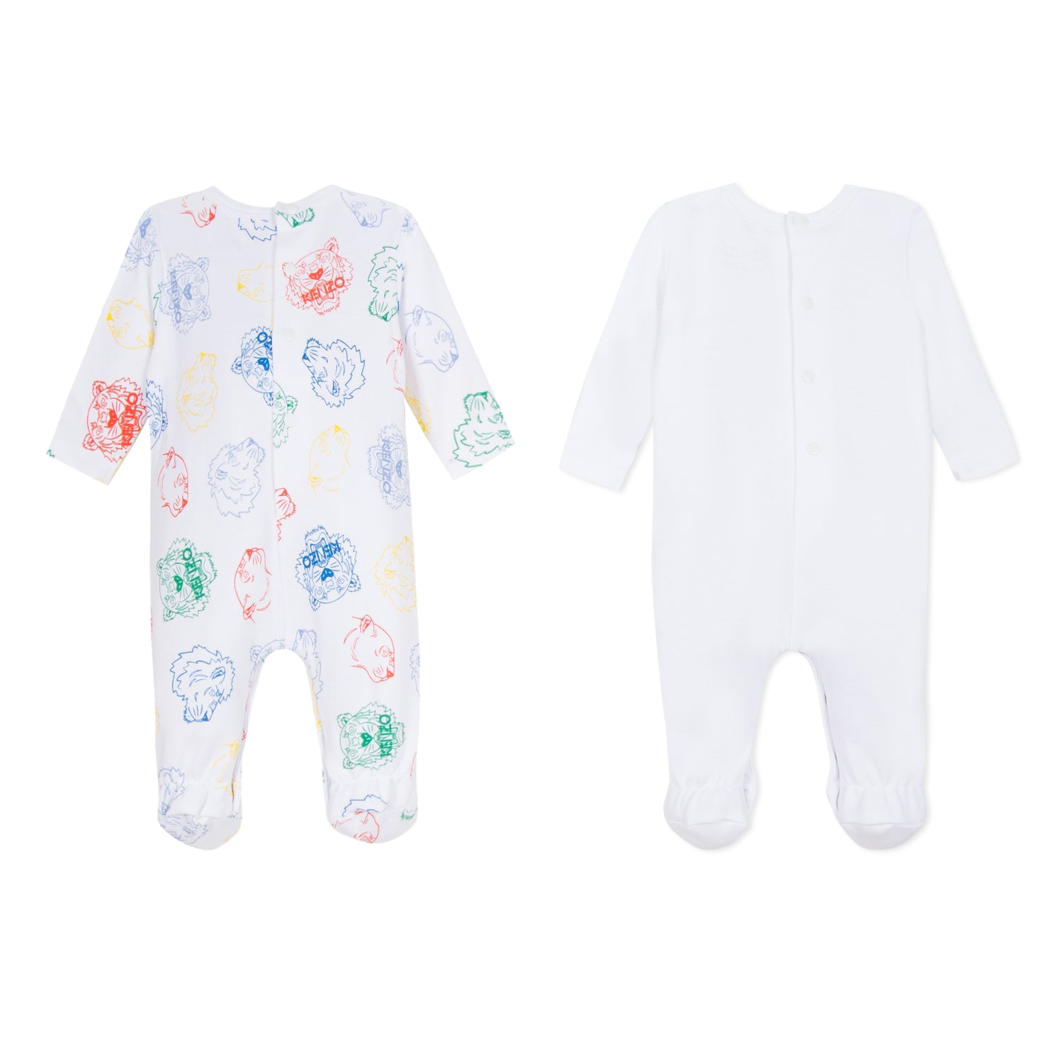 Baby Boys & Girls White Cotton Babysuit Gift Set