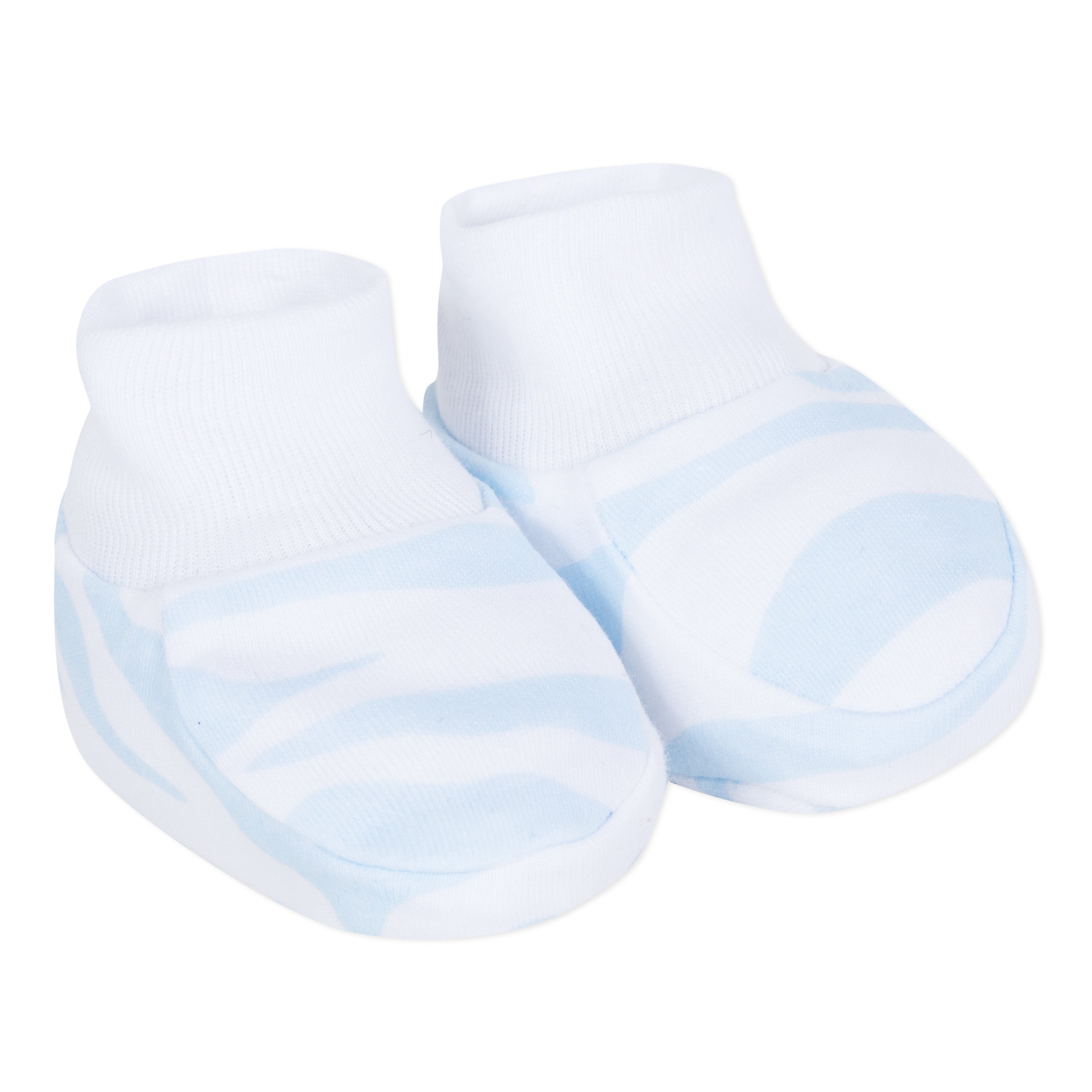 Baby Boys Light Blue Cotton Babysuit Gift Set