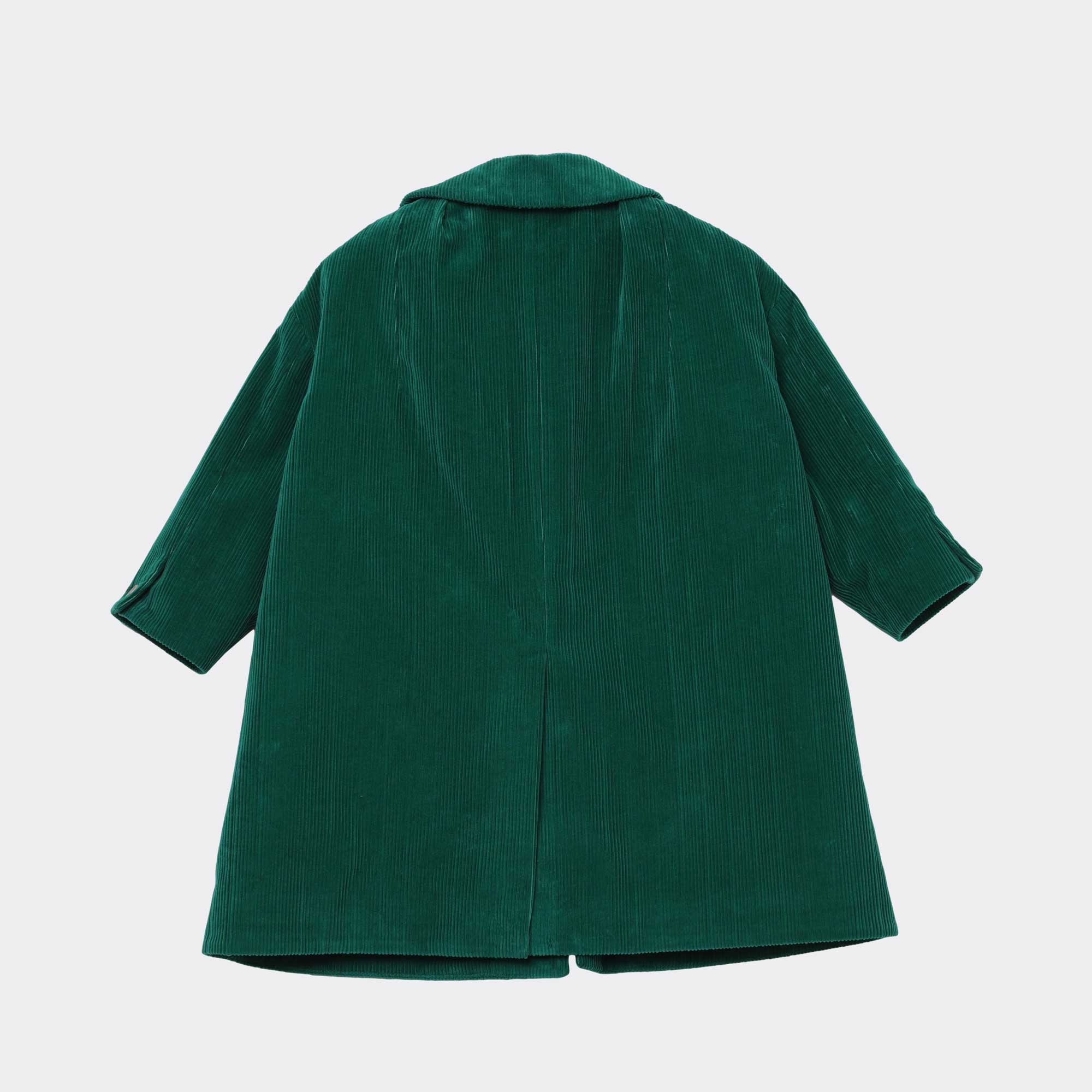Girls Green Velvet Coat