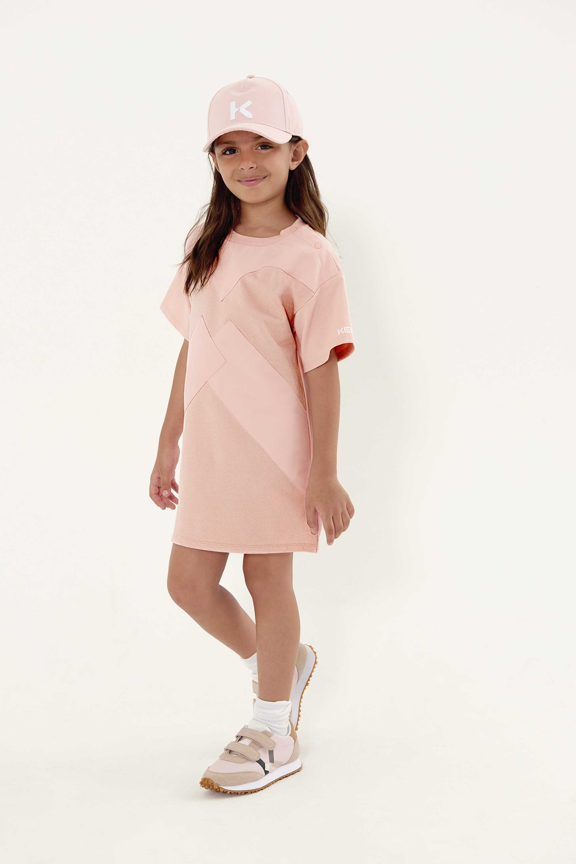 Girls Pink Logo Cotton Cap