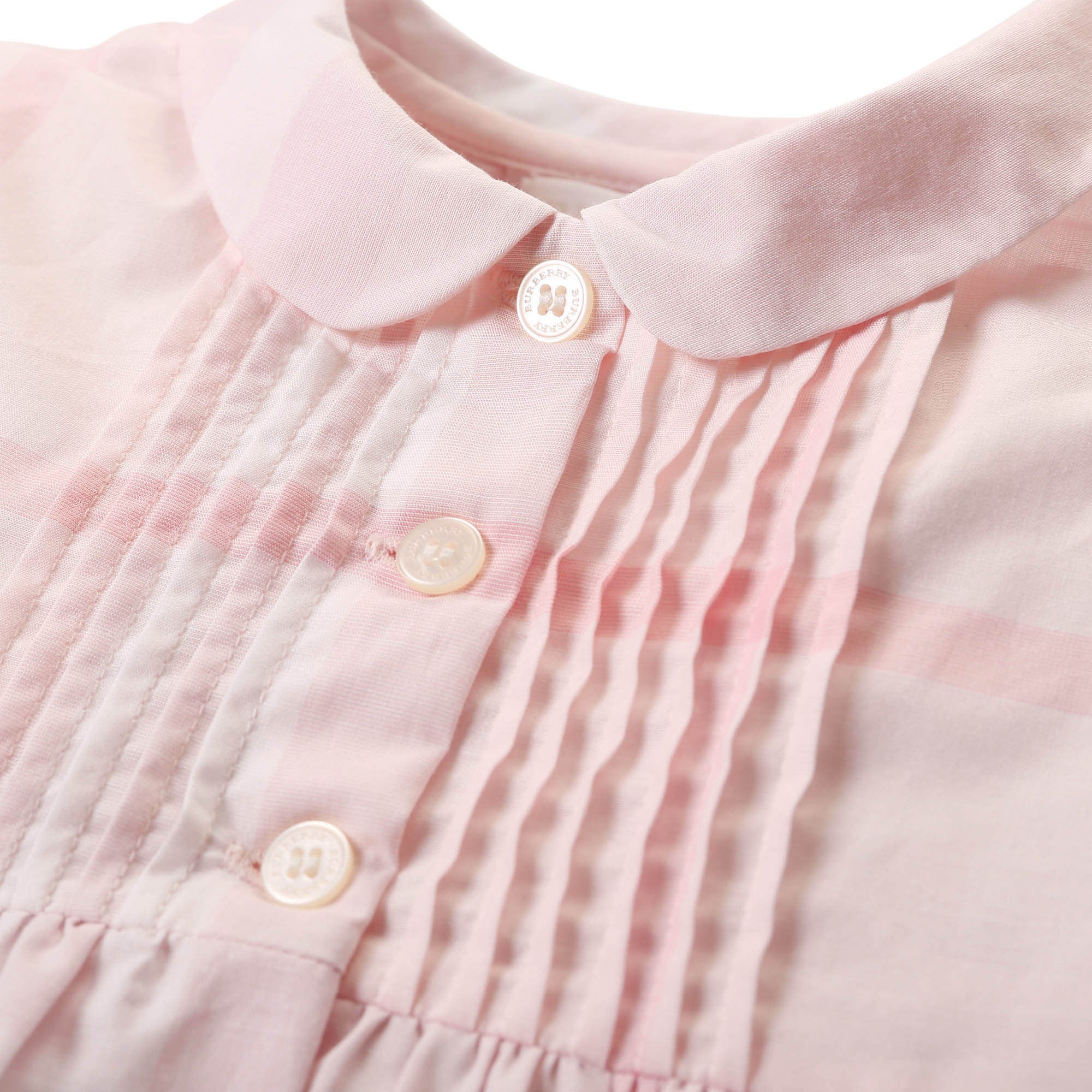 Baby Girls Ice Pink Check Cotton Dress - CÉMAROSE | Children's Fashion Store - 2