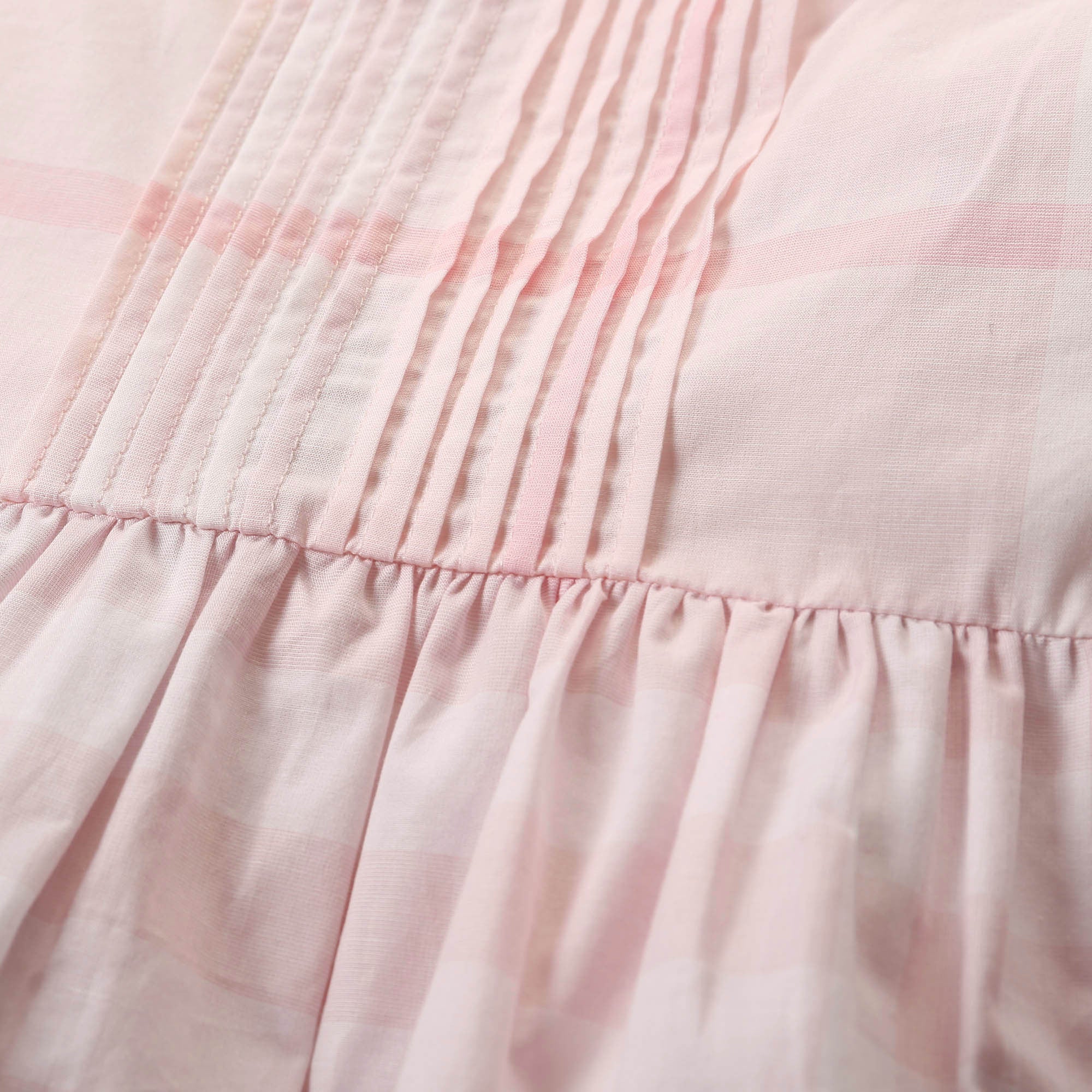 Baby Girls Ice Pink Check Cotton Dress - CÉMAROSE | Children's Fashion Store - 3