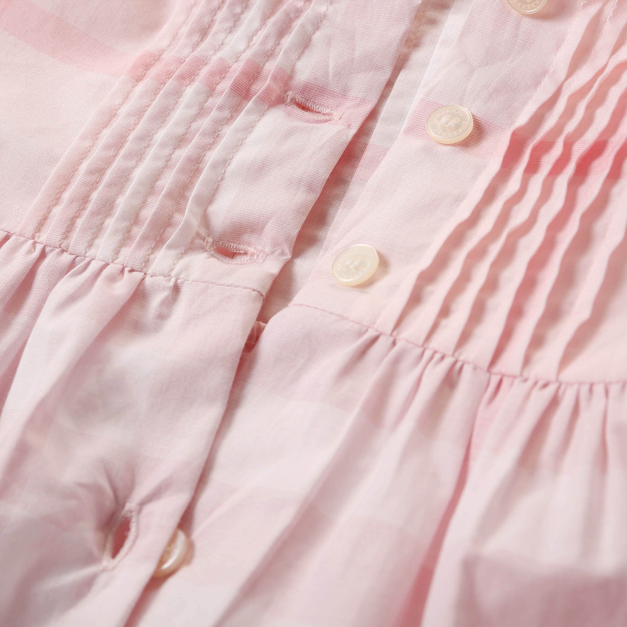 Baby Girls Ice Pink Check Cotton Dress - CÉMAROSE | Children's Fashion Store - 4