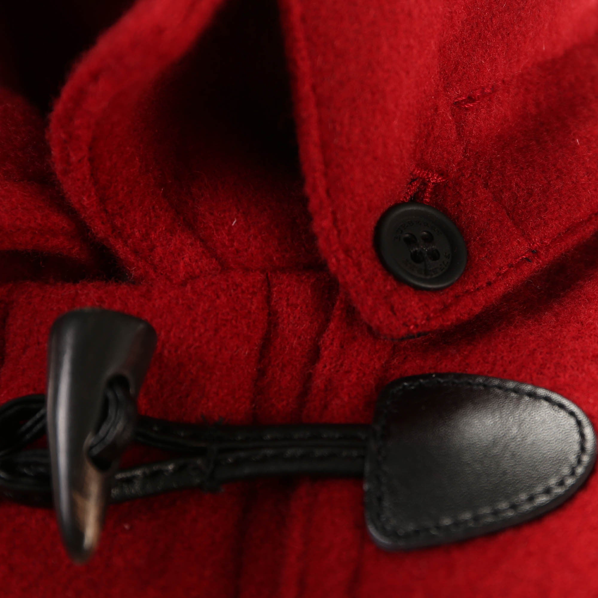 Girls Windsor Red Wool Hooded Duffle Coat - CÉMAROSE | Children's Fashion Store - 6