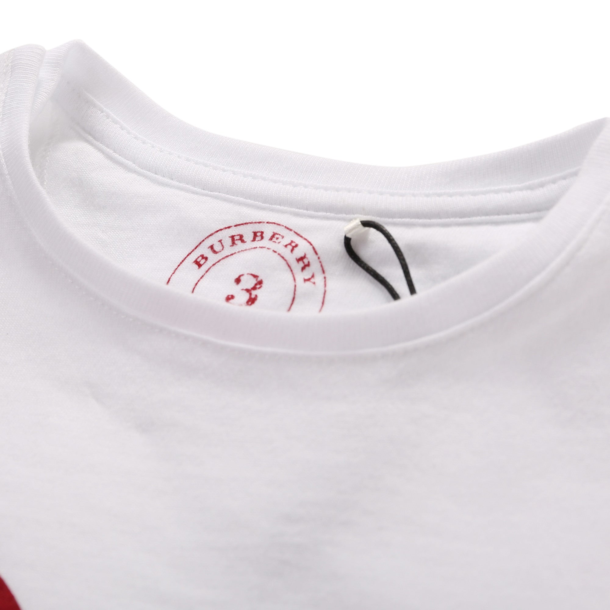 Baby Girls White Cotton T-Shirt With Red Heart Trims - CÉMAROSE | Children's Fashion Store - 3