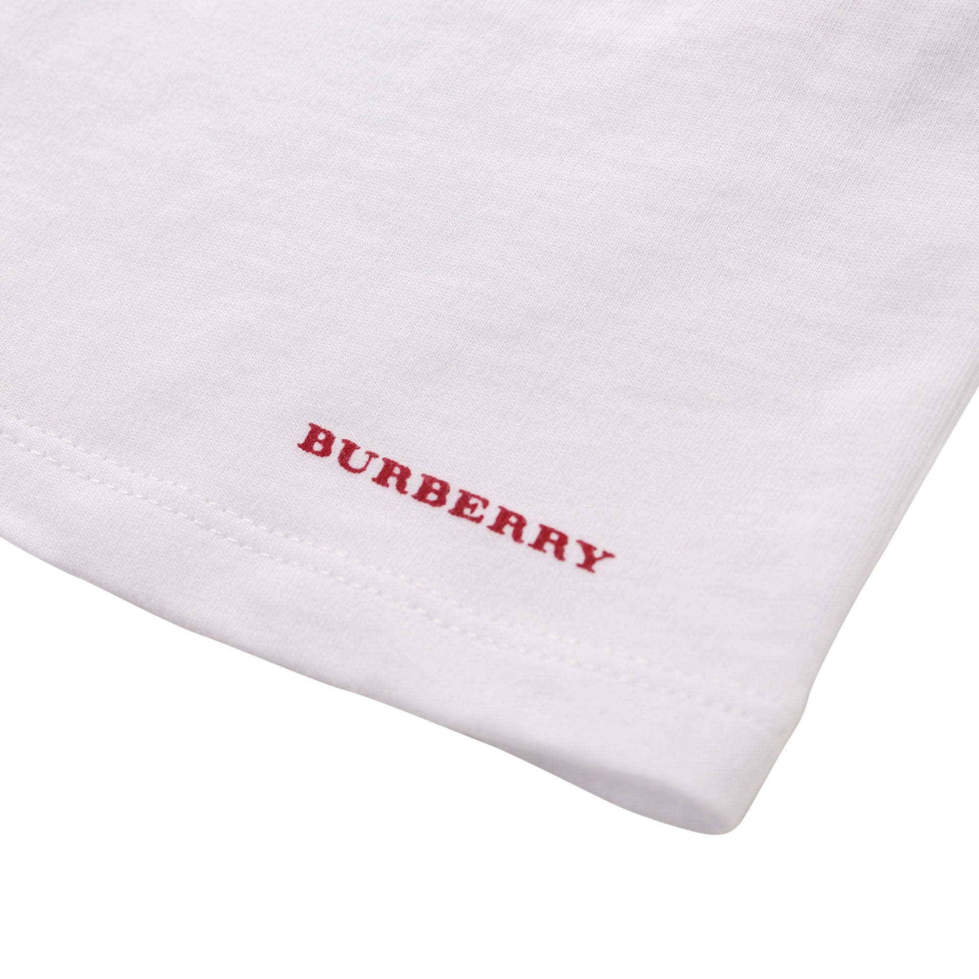 Baby Girls White Cotton T-Shirt With Red Heart Trims - CÉMAROSE | Children's Fashion Store - 4