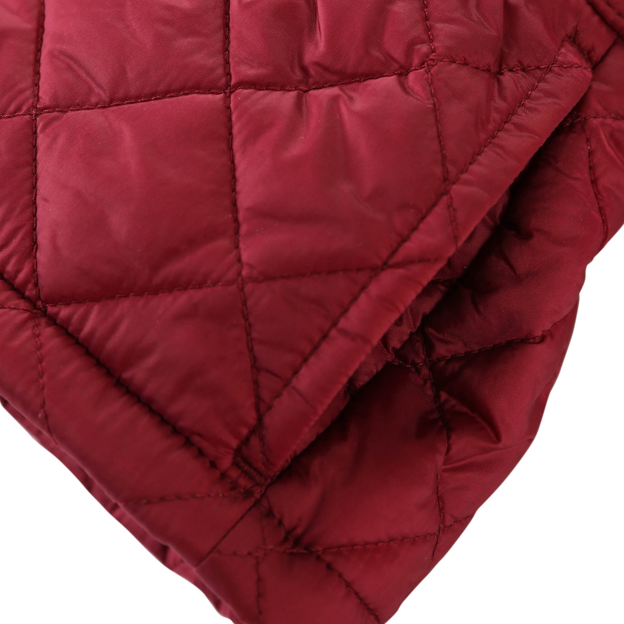 Baby Girls Dark Pink Quilted Jacket With Check Trim - CÉMAROSE | Children's Fashion Store - 5