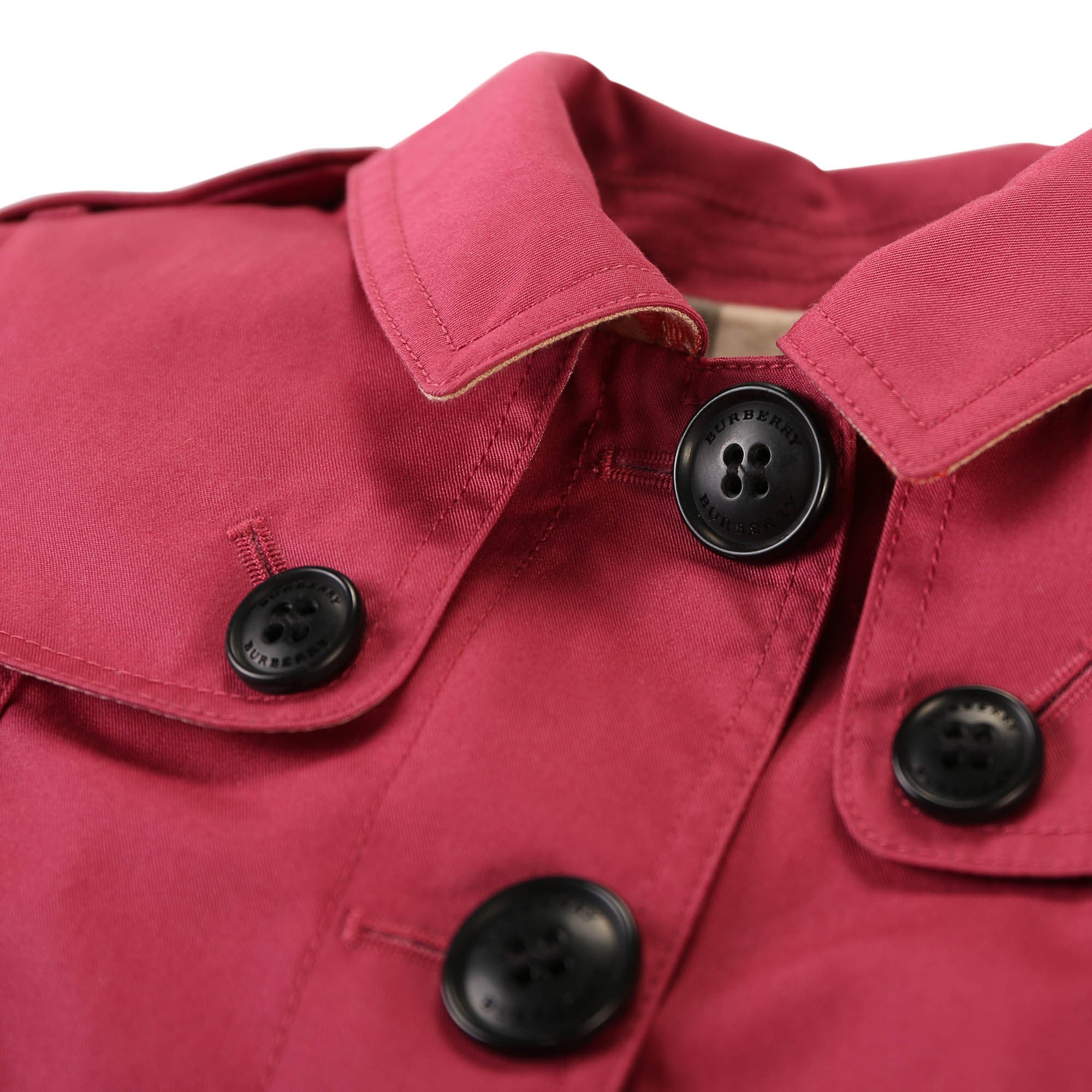Baby Girls Pink Classic Trench Cotton Coat - CÉMAROSE | Children's Fashion Store - 4