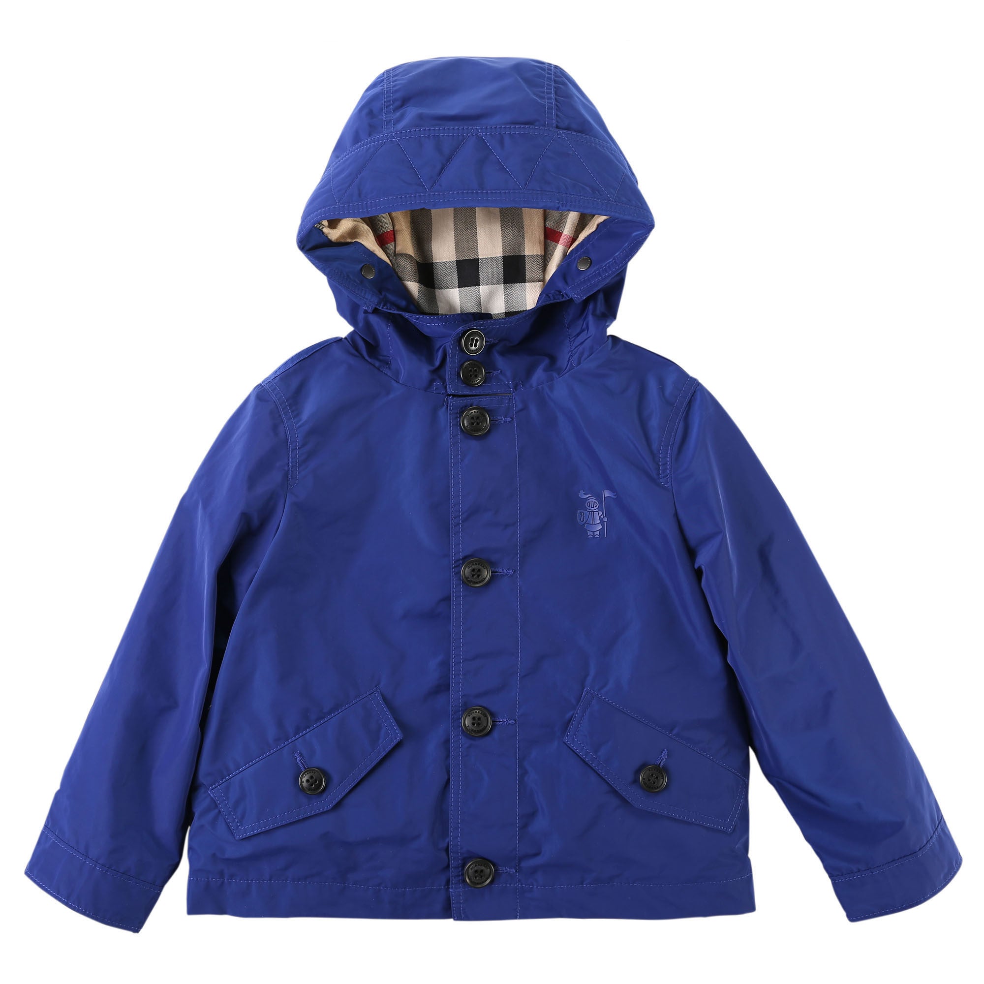 Baby Boys Light Blue Hooded Jacket - CÉMAROSE | Children's Fashion Store - 1