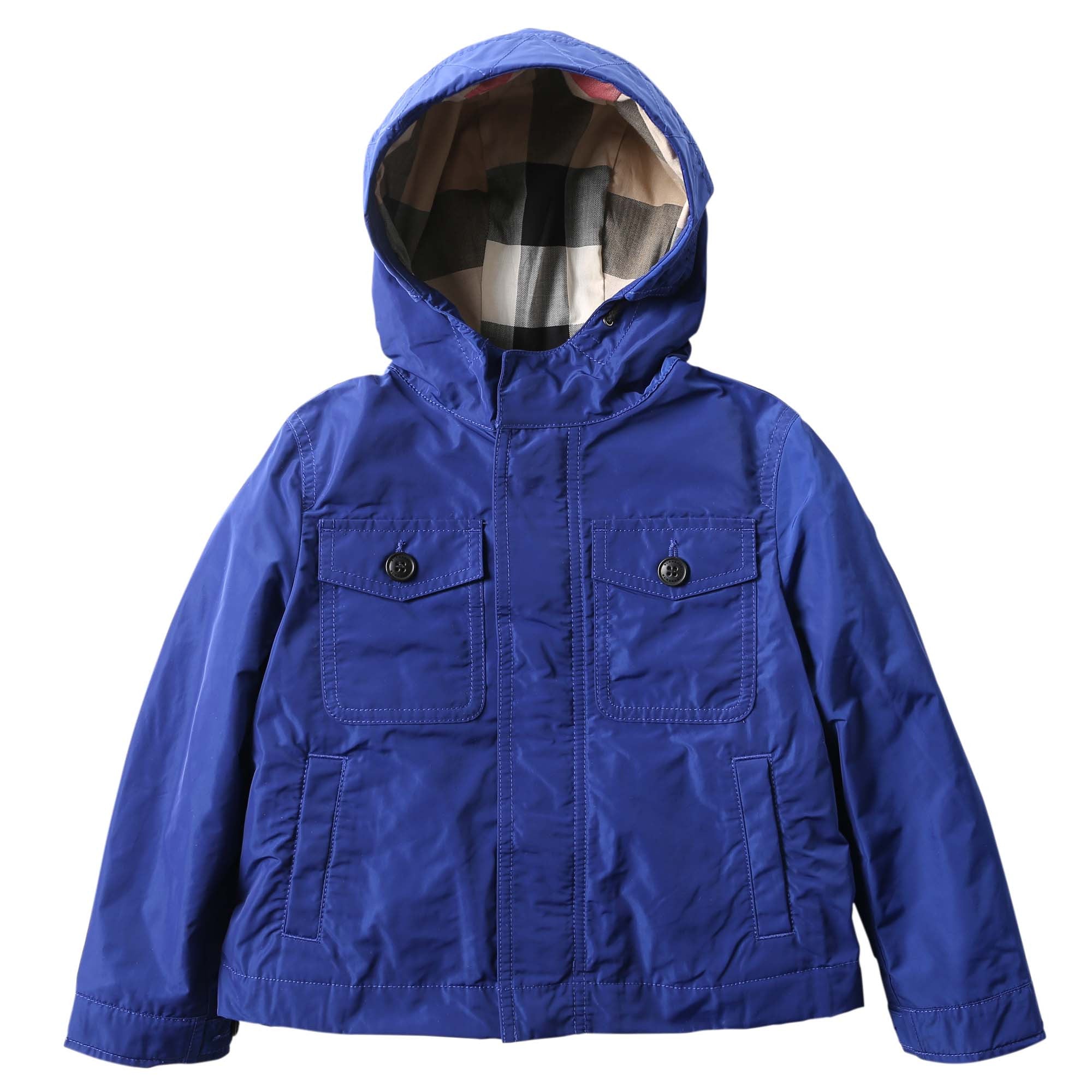 Boys Light Blue Hooded Jacket - CÉMAROSE | Children's Fashion Store - 1