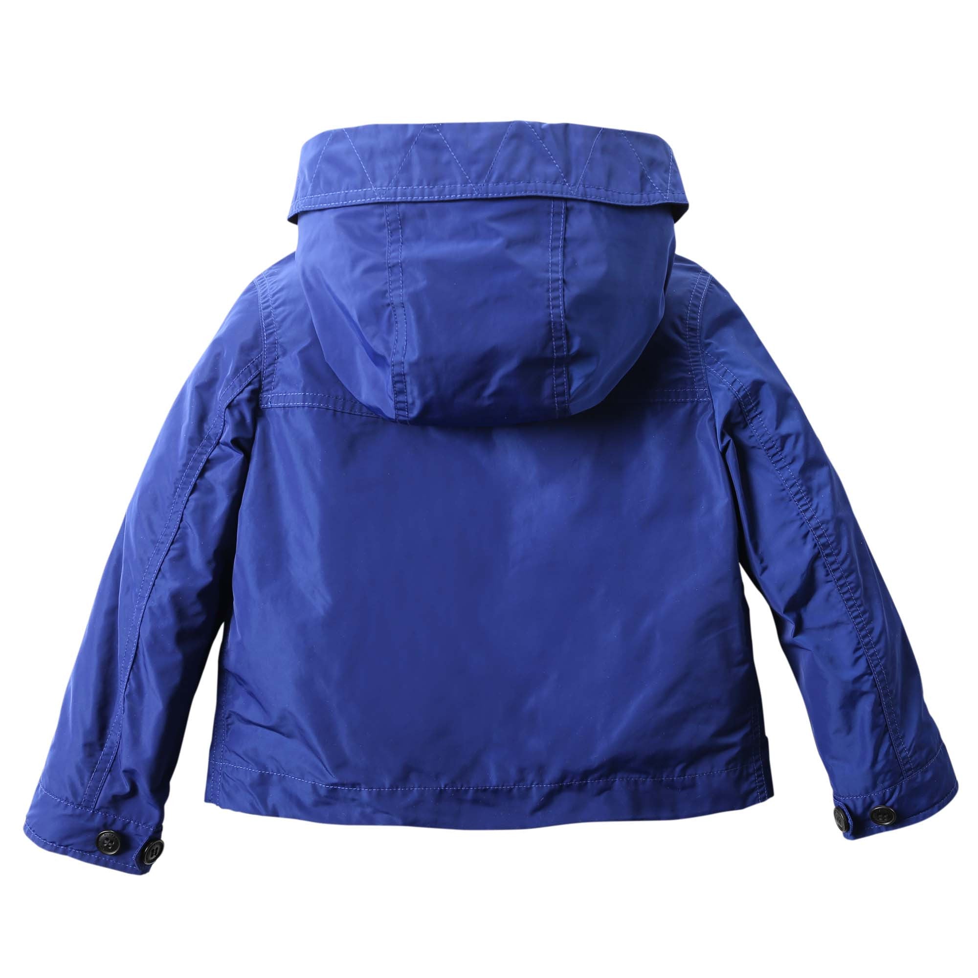 Boys Light Blue Hooded Jacket - CÉMAROSE | Children's Fashion Store - 2