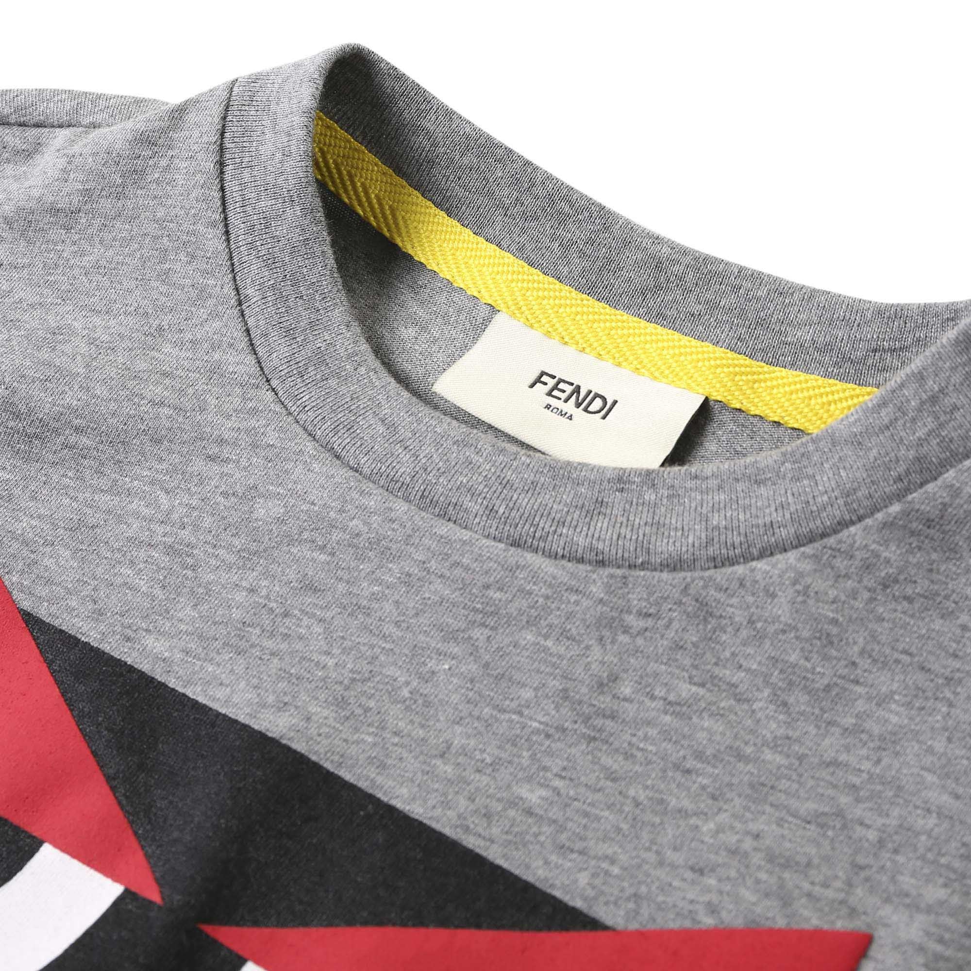 Boys Dark Grey 'FF' Monster Printed Cotton T-Shirt - CÉMAROSE | Children's Fashion Store - 3