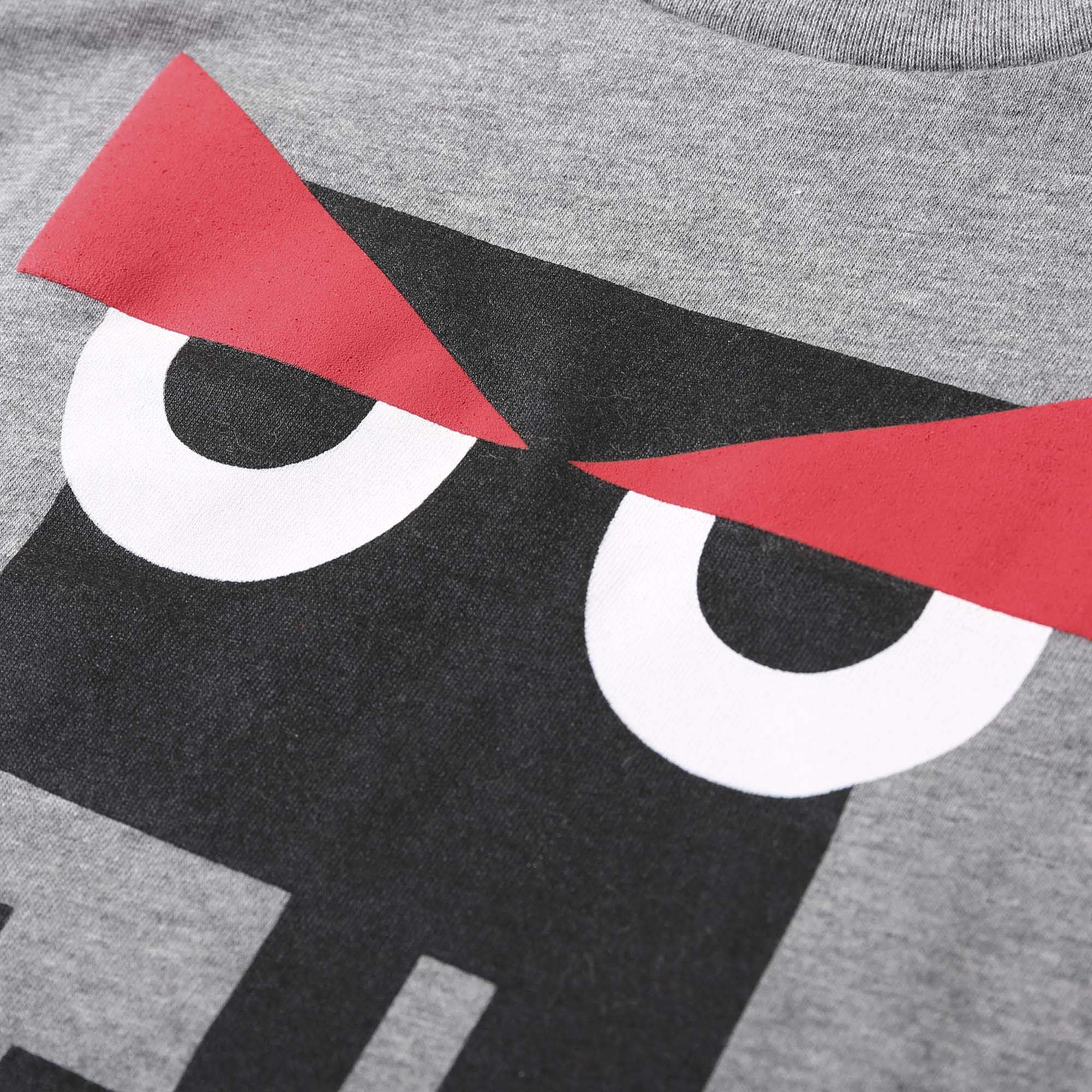 Boys Dark Grey 'FF' Monster Printed Cotton T-Shirt - CÉMAROSE | Children's Fashion Store - 4