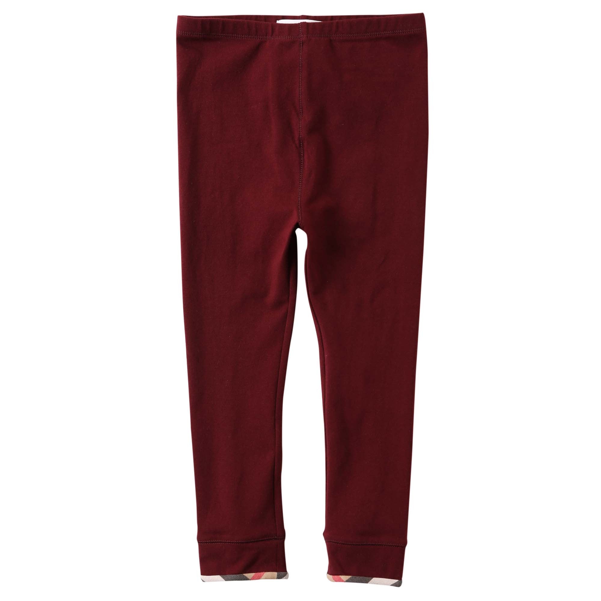 Baby Boys&Girls Deep Red Cotton Twill Chino Trousers - CÉMAROSE | Children's Fashion Store - 1