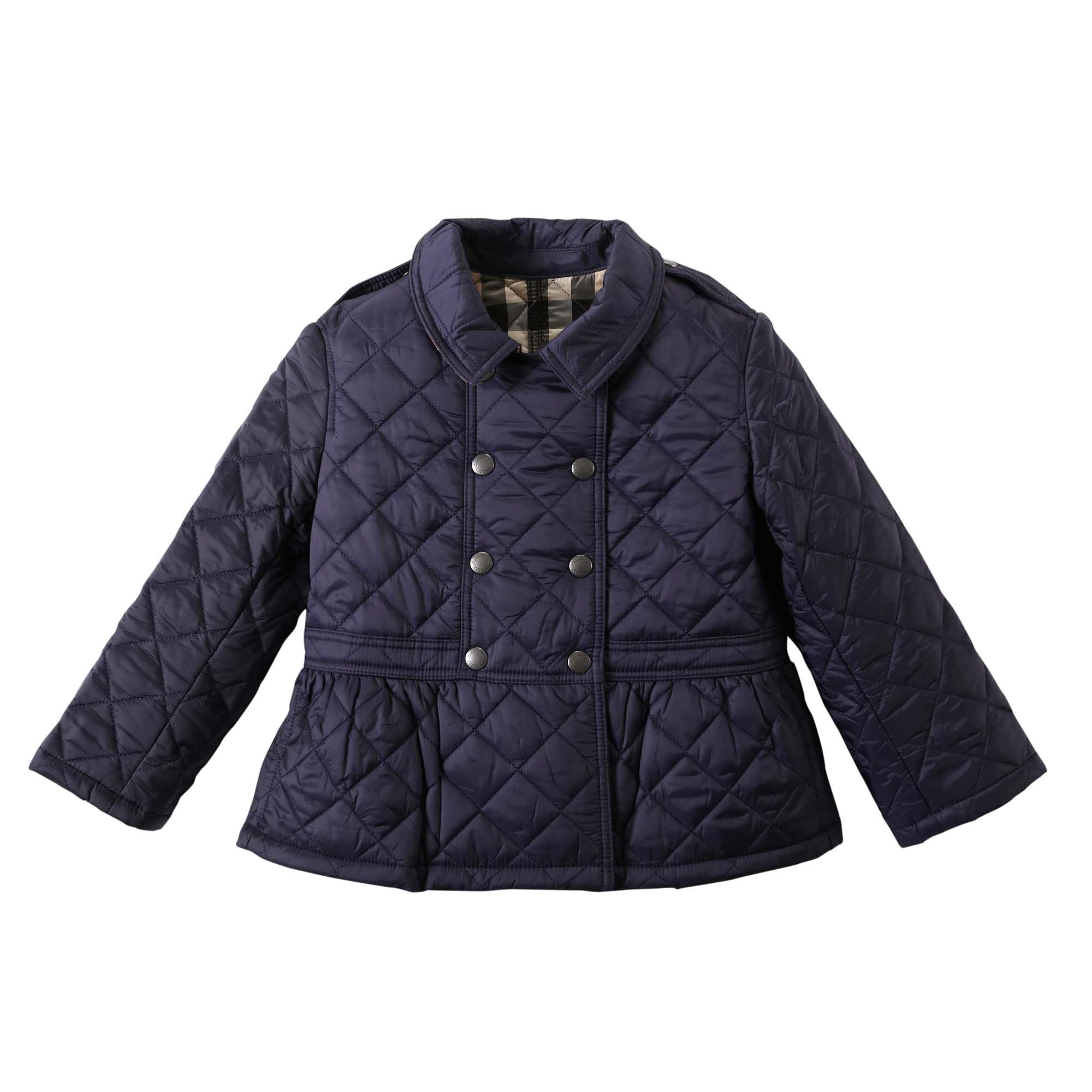 Baby Girls Navy Blue Hooded Coat - CÉMAROSE | Children's Fashion Store - 1