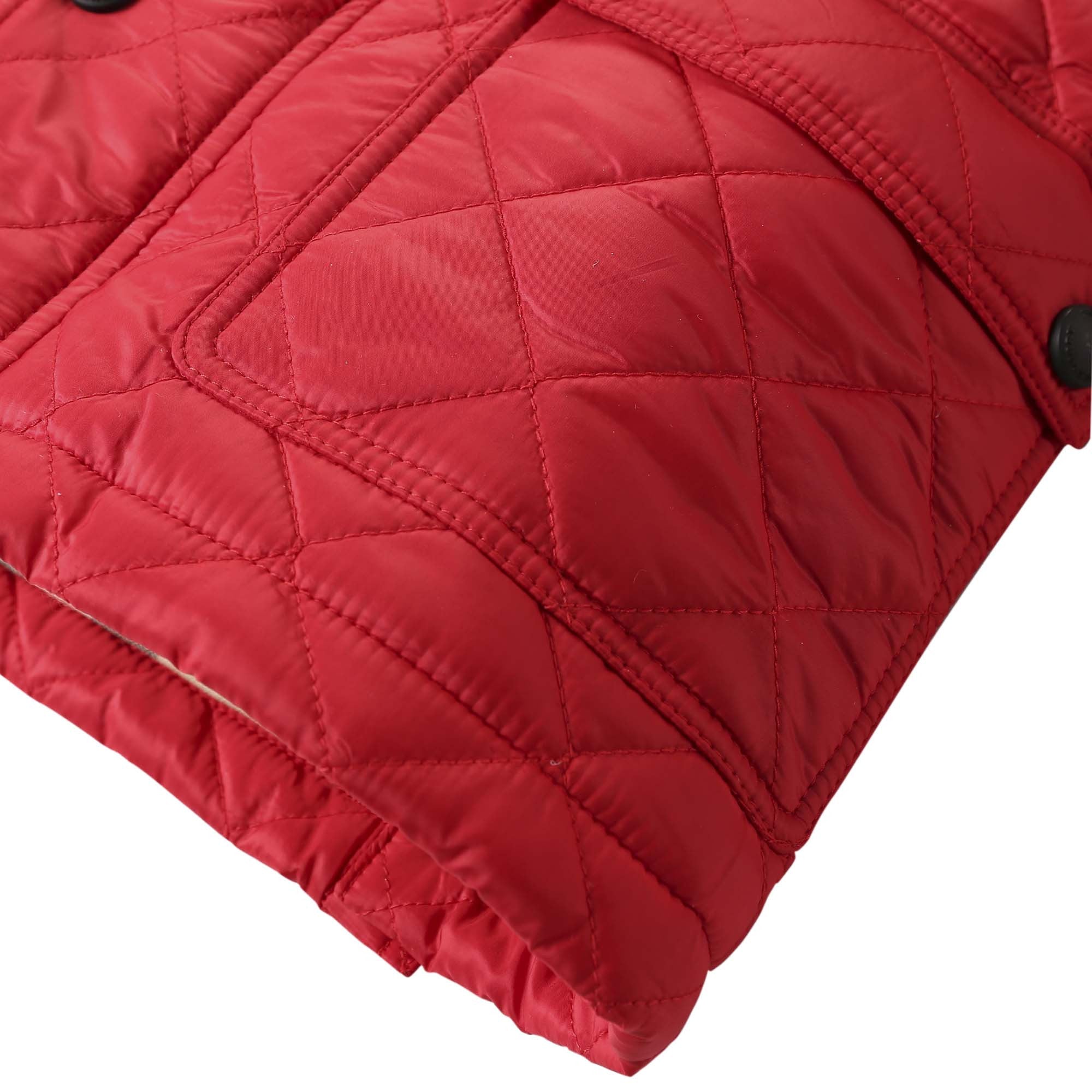 Baby Girls Light Red Padded Down Hooded Jacket - CÉMAROSE | Children's Fashion Store - 6