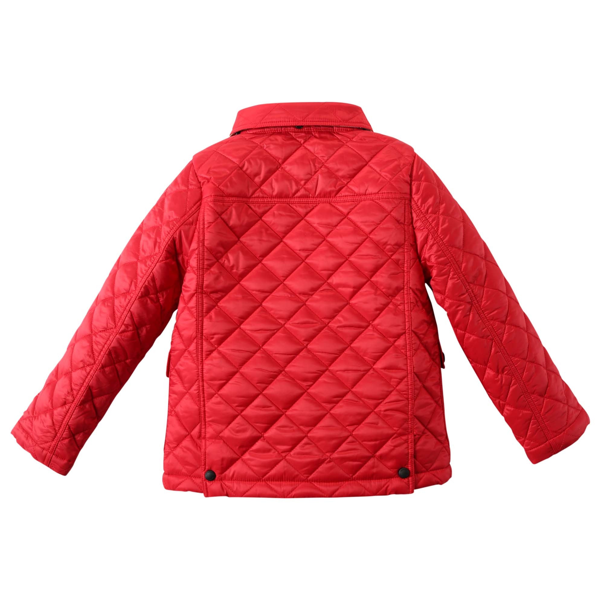 Baby Girls Light Red Padded Down Hooded Jacket - CÉMAROSE | Children's Fashion Store - 5