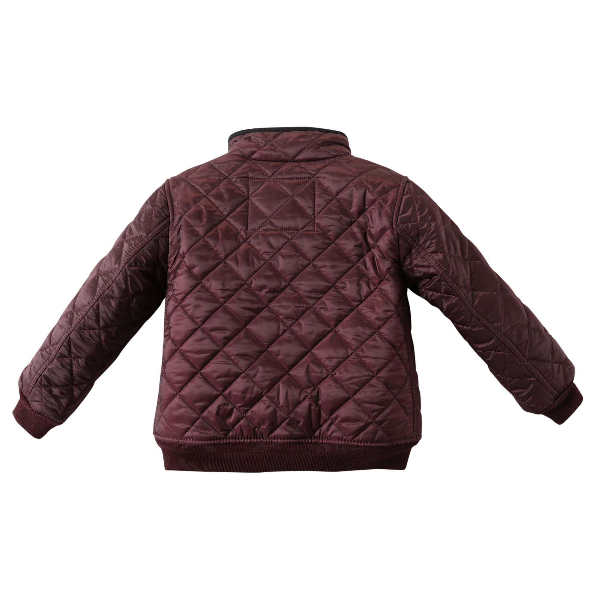 Baby Boys Dark Red Padded Down Jacket - CÉMAROSE | Children's Fashion Store - 2